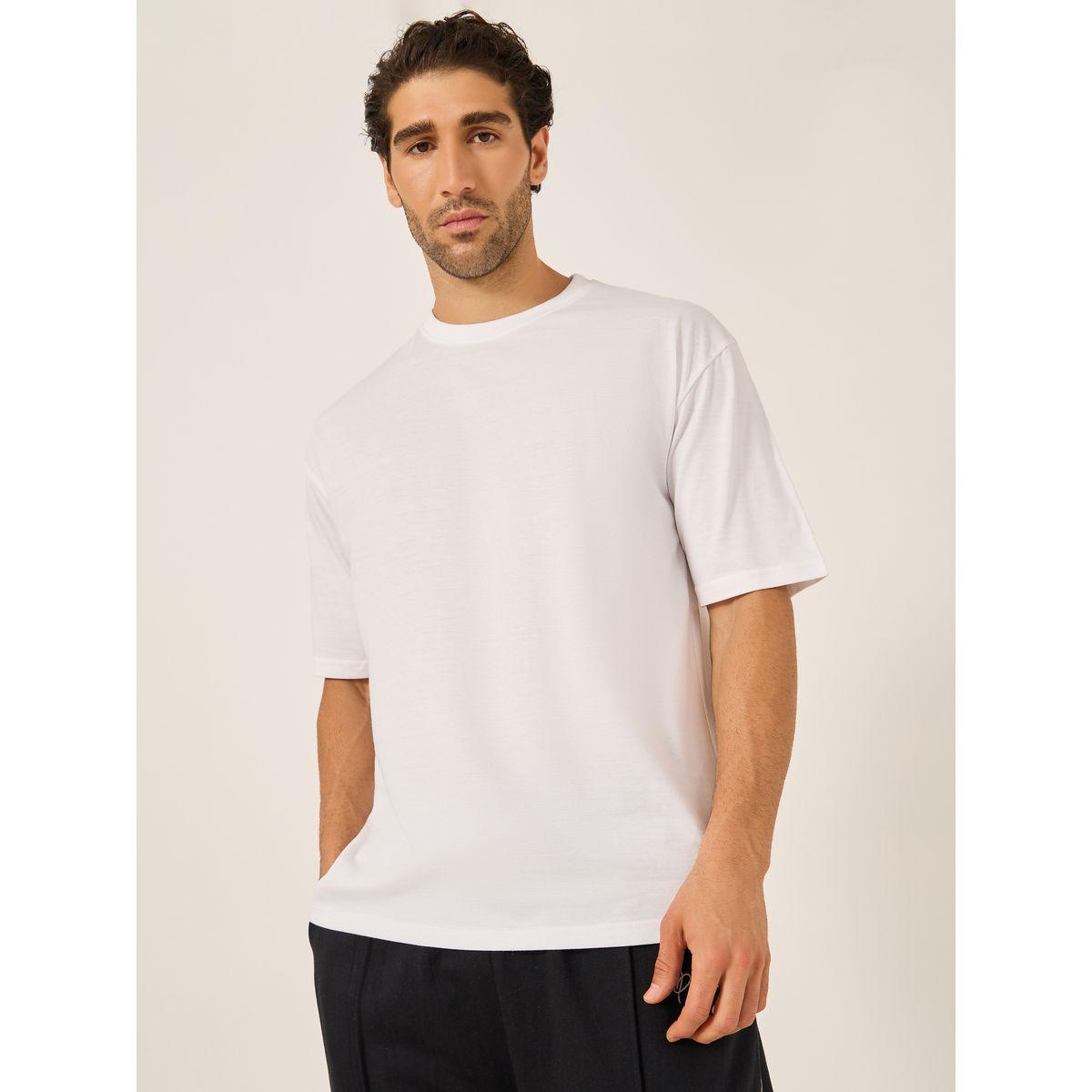 تيشيرت فضفاض بطبعة جرافيك وأكمام قصيرة-men-clothing-tshirtsandpolos-tshirts-image-3