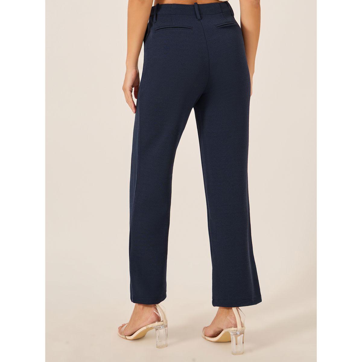 بنطال سادة بخصر منخفض-women-clothing-bottoms-trousers-image-1