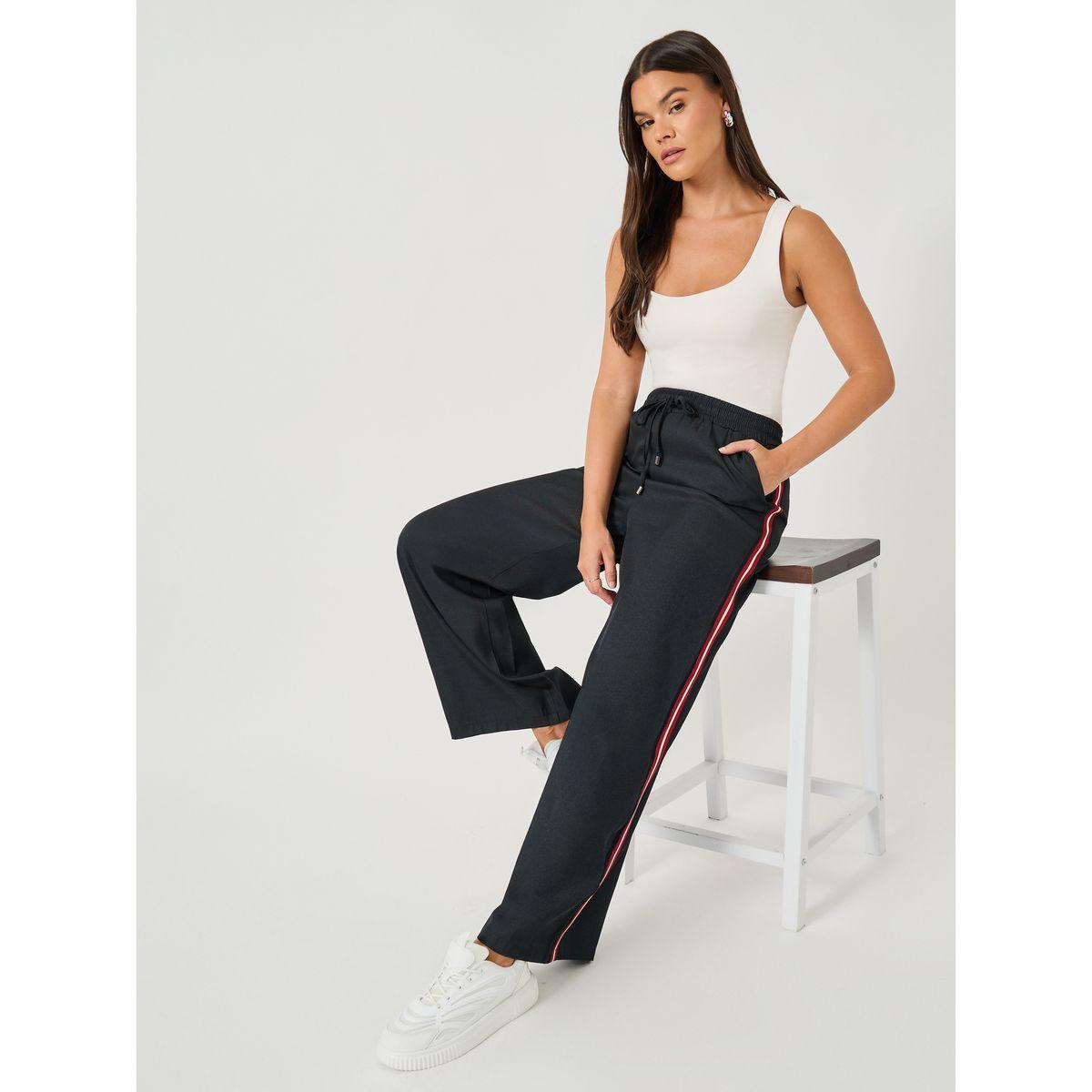 بنطال بأرجل واسعة وشريط جانبي-women-clothing-bottoms-trousers-image-1