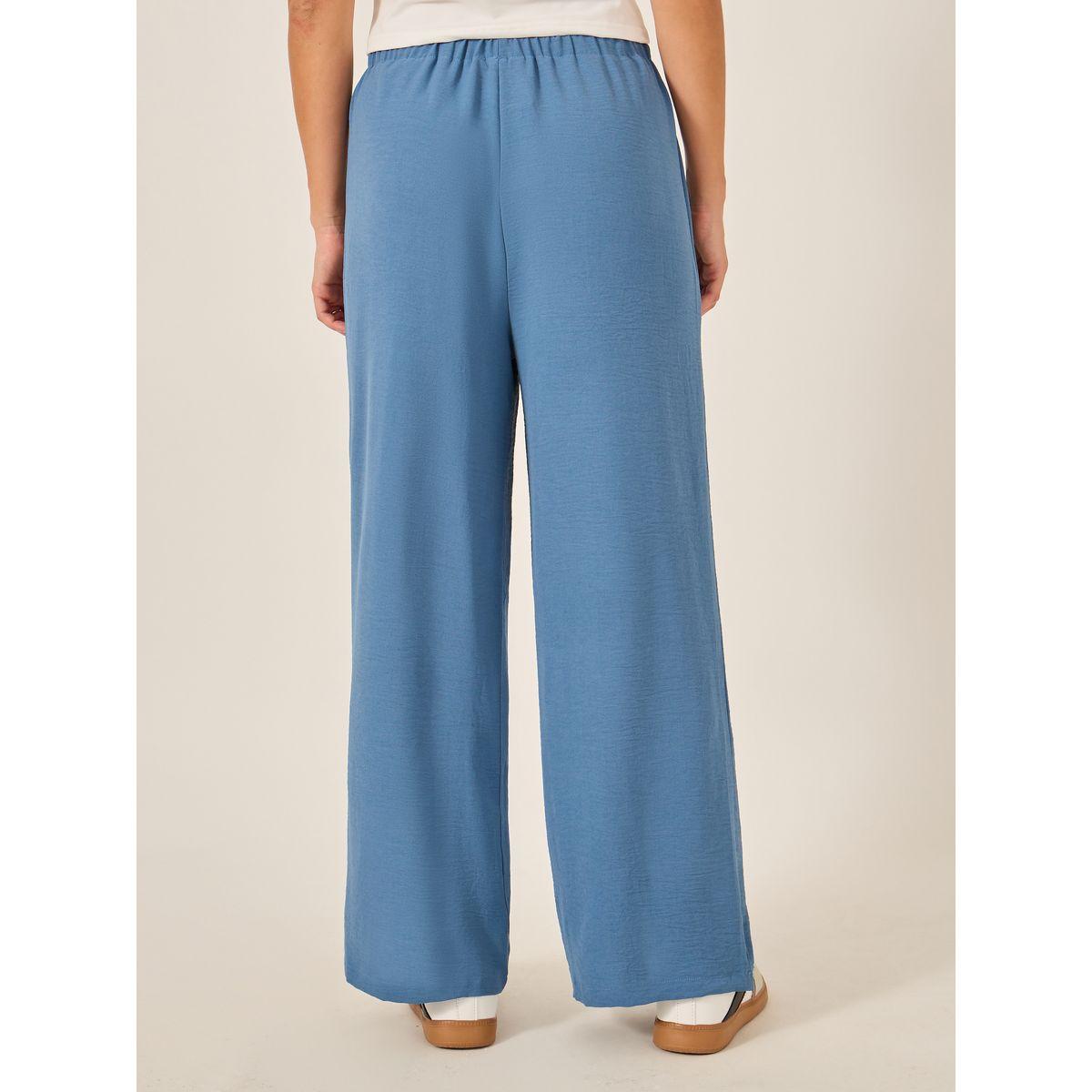 Styli Textured Drawstring Waist Wide Leg Pants-women-clothing-bottoms-trousers-image-4