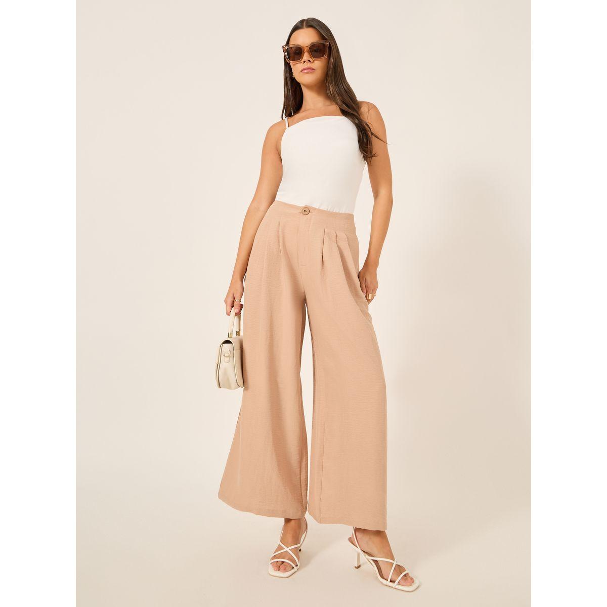 Styli Crinkled Pleated Wide Leg Pants-women-clothing-bottoms-trousers-image-1