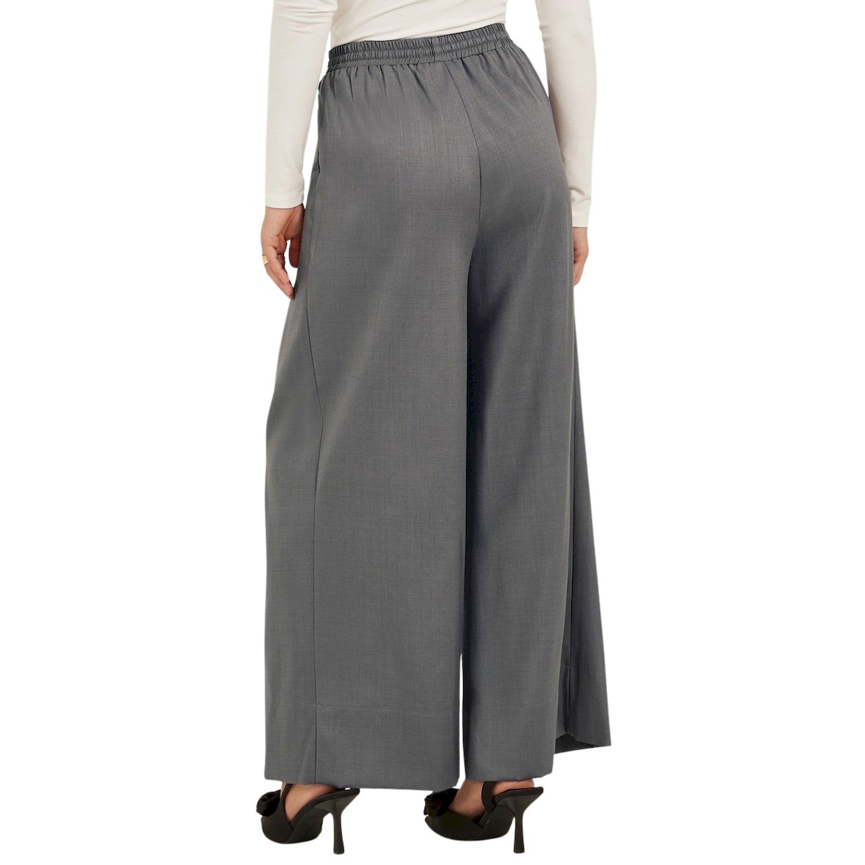 ستايلي -  بنطال ساق واسعة مطوي ومقلوب سادة-women-clothing-bottoms-trousers-image-4