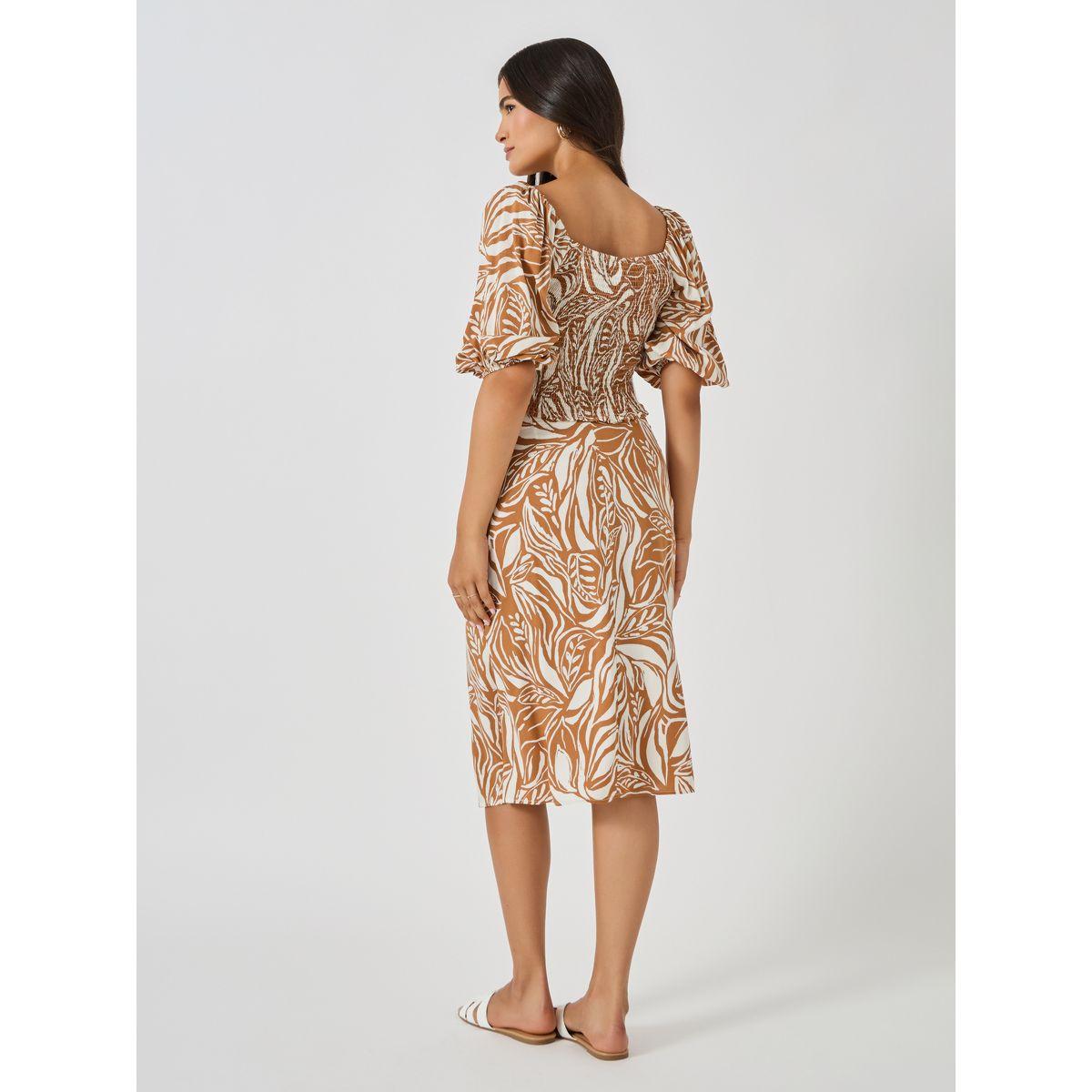 طقم منسق من تنورة وبلوزة قصيرة مطبعة بالكامل-women-clothing-coordsets-image-4