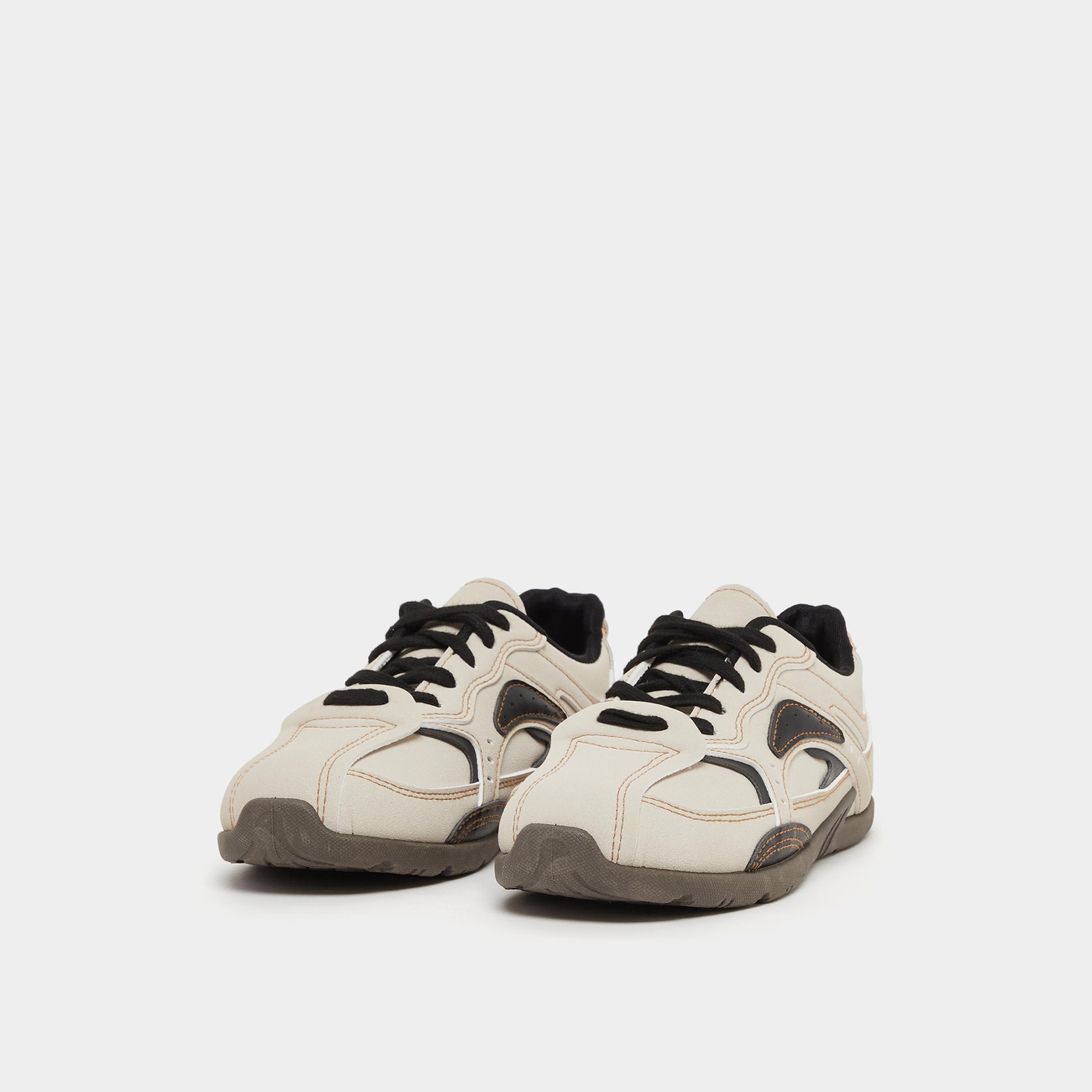Styli Panelled Tritone Lace-Up Sneakers-women-shoes-sneakers-image-2