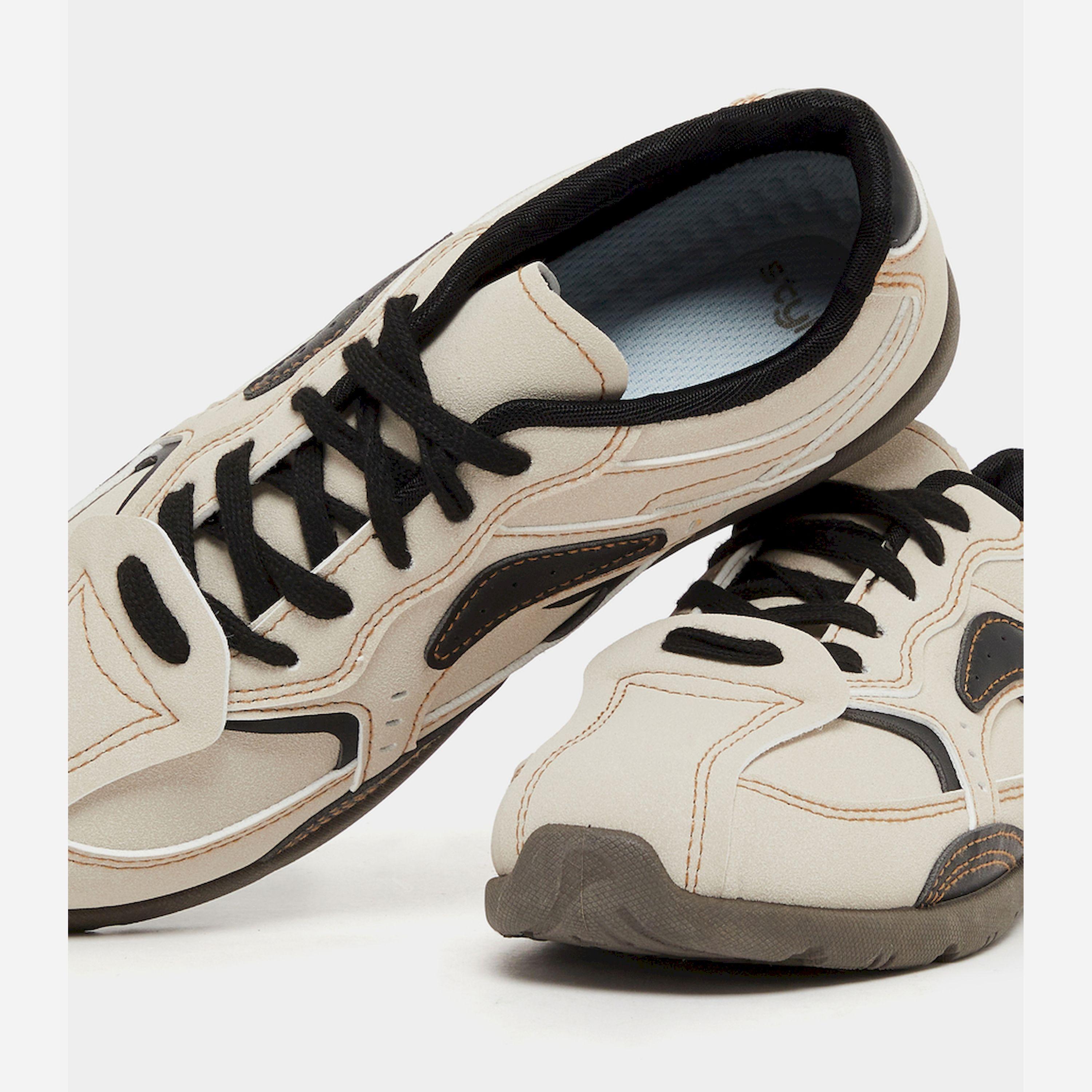 Styli Panelled Tritone Lace-Up Sneakers-women-shoes-sneakers-image-3