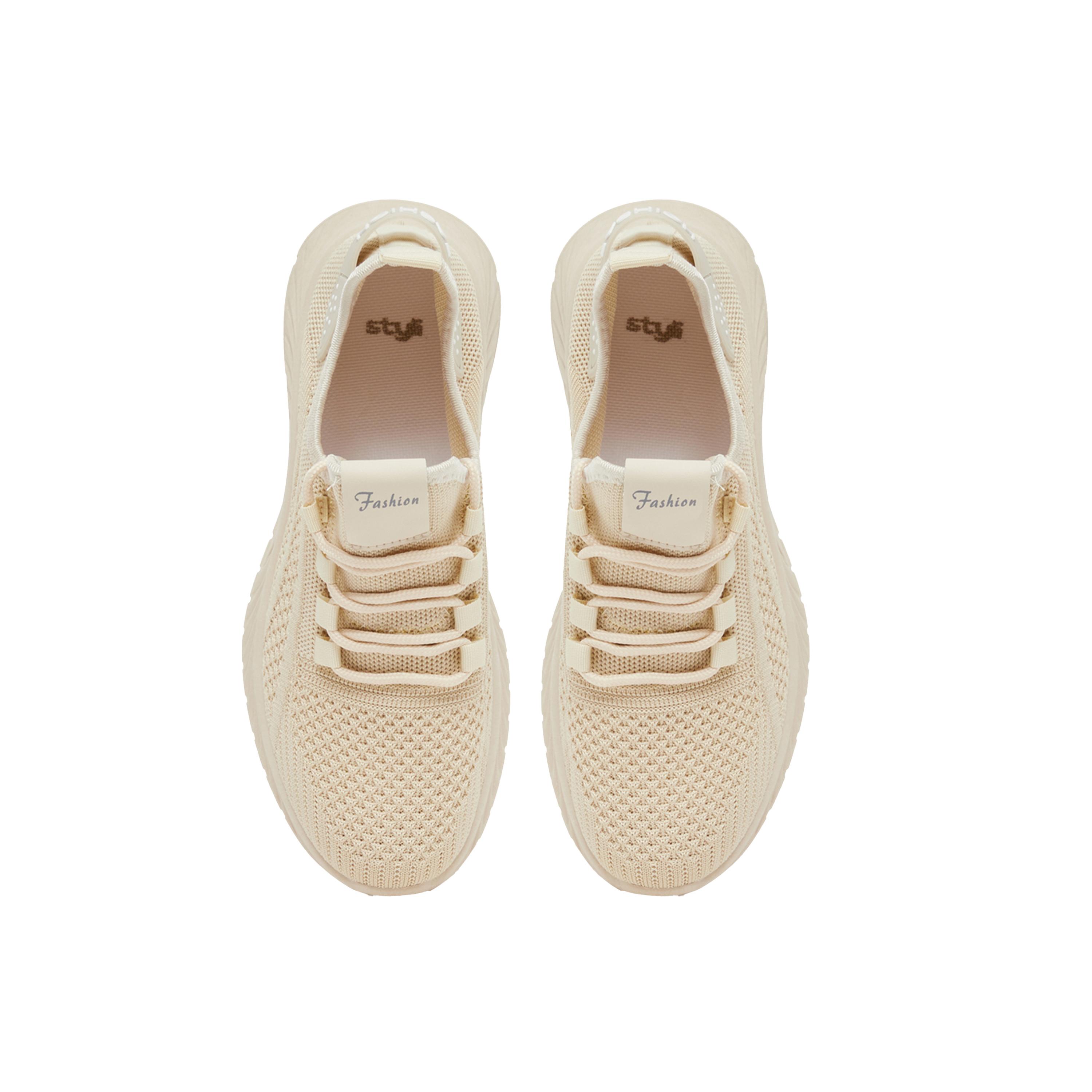 Styli Textured Lace Up Sneakers-women-shoes-sneakers-image-5