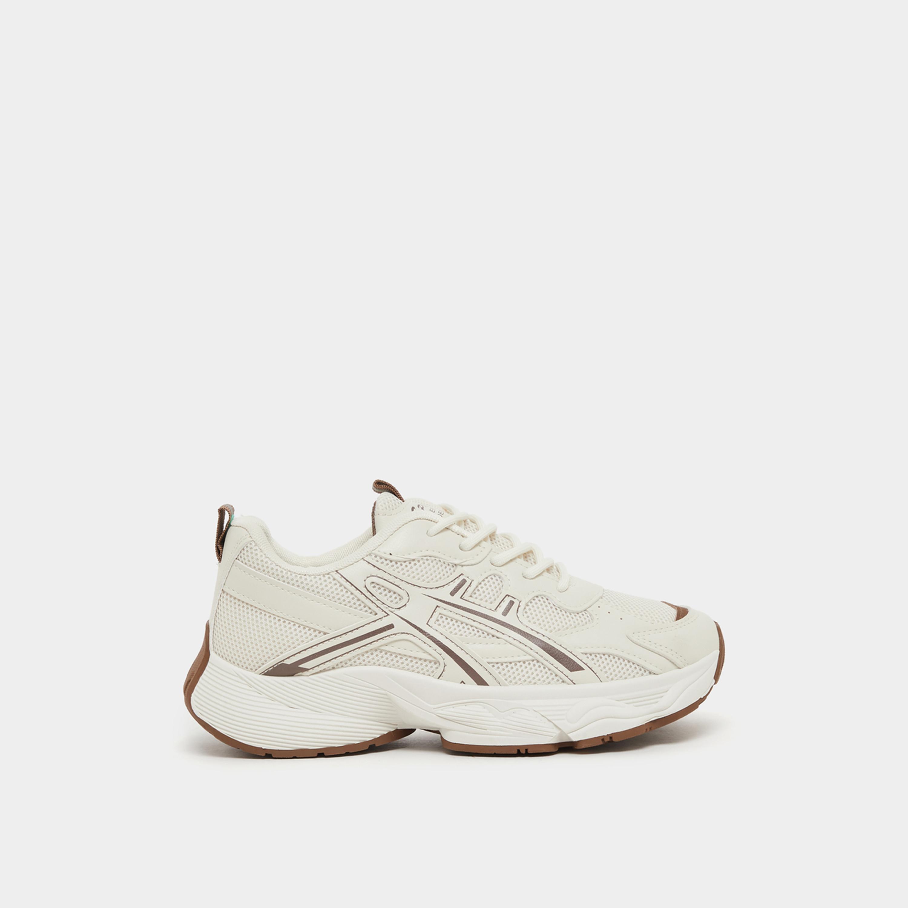 Styli Chunky Sole Lace Up Sneakers With Pull Tab-women-shoes-sneakers-image-1