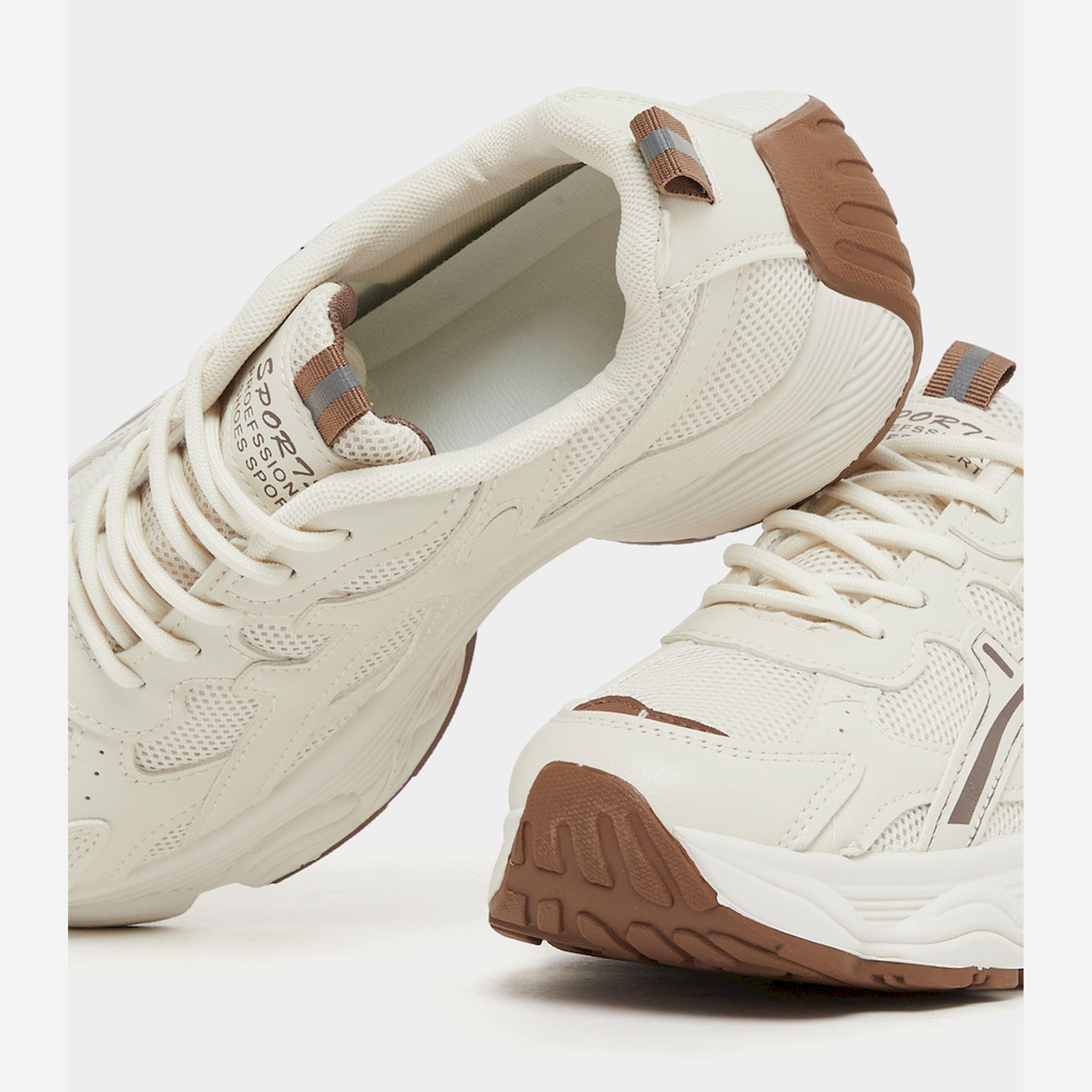 Styli Chunky Sole Lace Up Sneakers With Pull Tab-women-shoes-sneakers-image-3