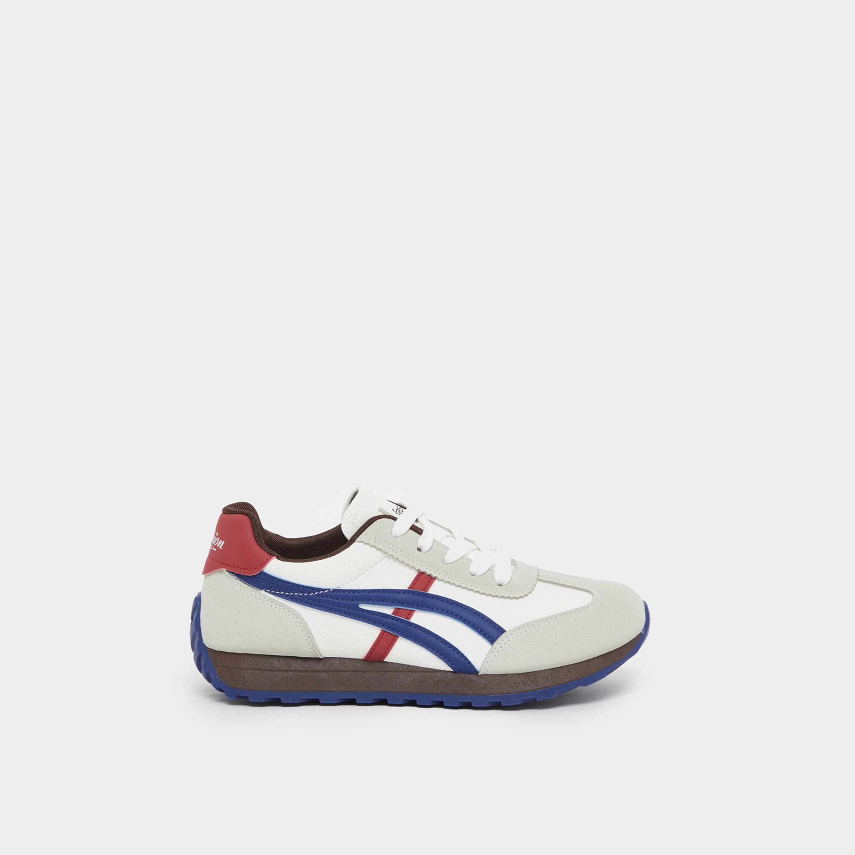 ستايلي - حذاء رياضي ببطانة بألوان متباينة ورباط-women-shoes-sneakers-image-1