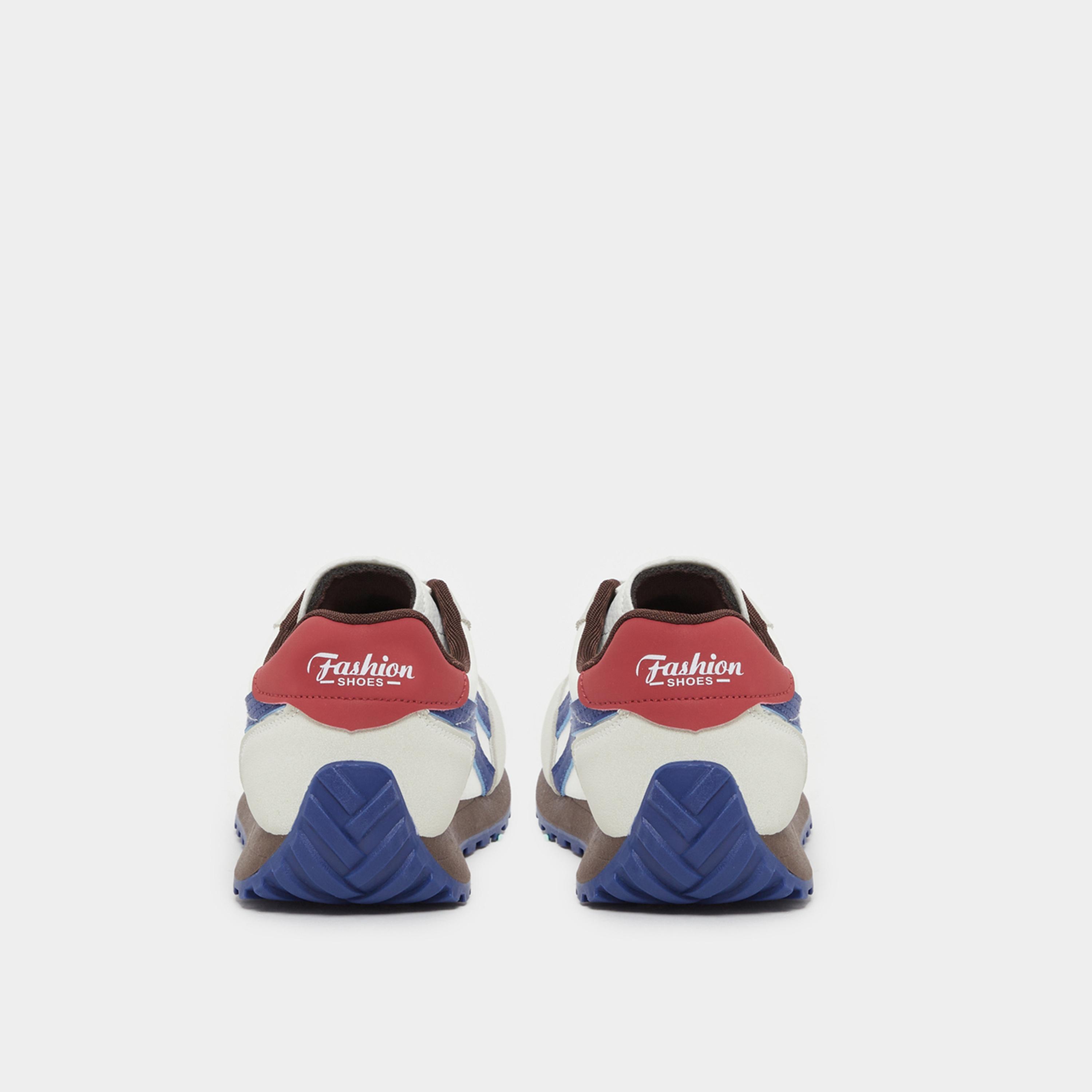 Styli Color Block Contrast Lined Lace-Up Sneakers-women-shoes-sneakers-image-4