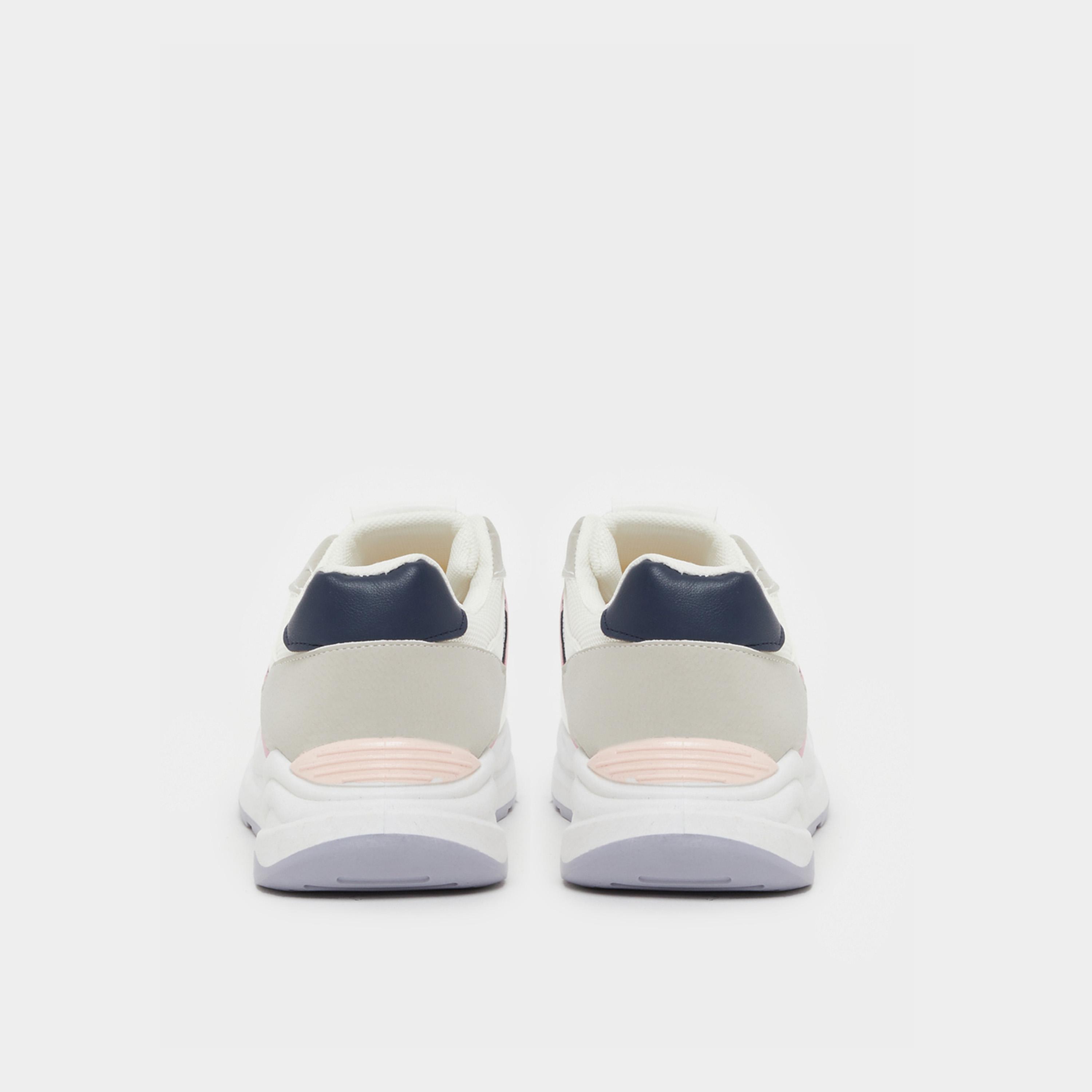 Styli Color Block Round Toe Lace-Up Sneakers-women-shoes-sneakers-image-4
