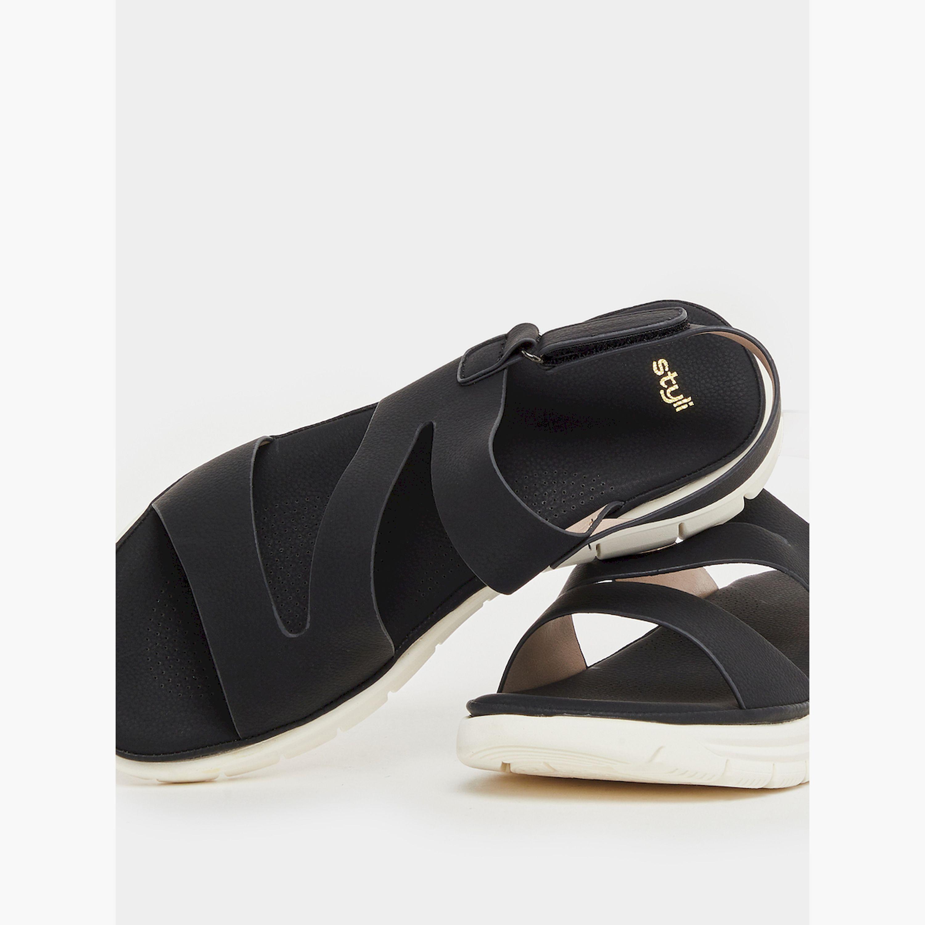 ستايلي -  صندل مسطح بكعب مفتوح من الخلف-women-shoes-sandals-flats-image-3