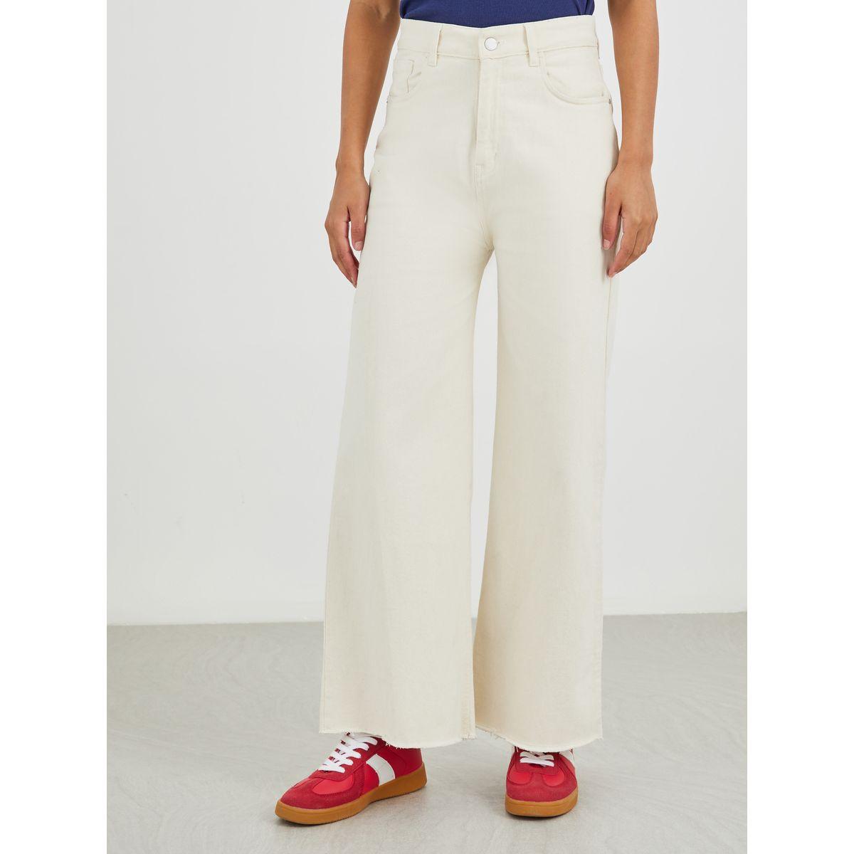 جينز سادة بقصة مستقيمة وخصر متوسط-women-clothing-bottoms-jeans-image-2