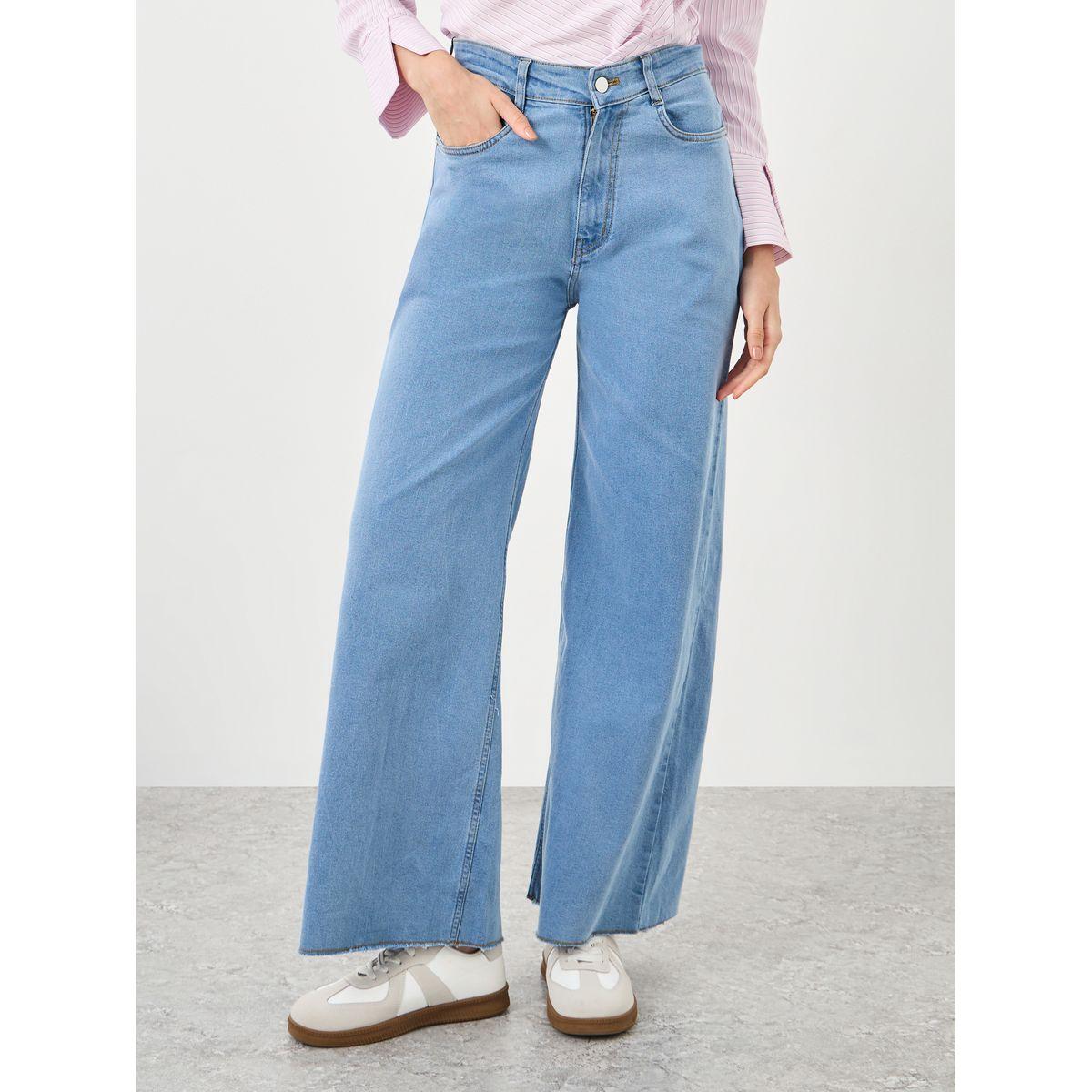 بنطال جينز سادة بقصة ارجل مستقيمة-women-clothing-bottoms-jeans-image-2