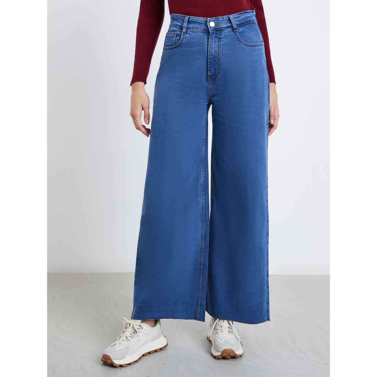 Styli Mid Rise Solid Stretchable Straight Fit Jeans-women-clothing-bottoms-jeans-image-2