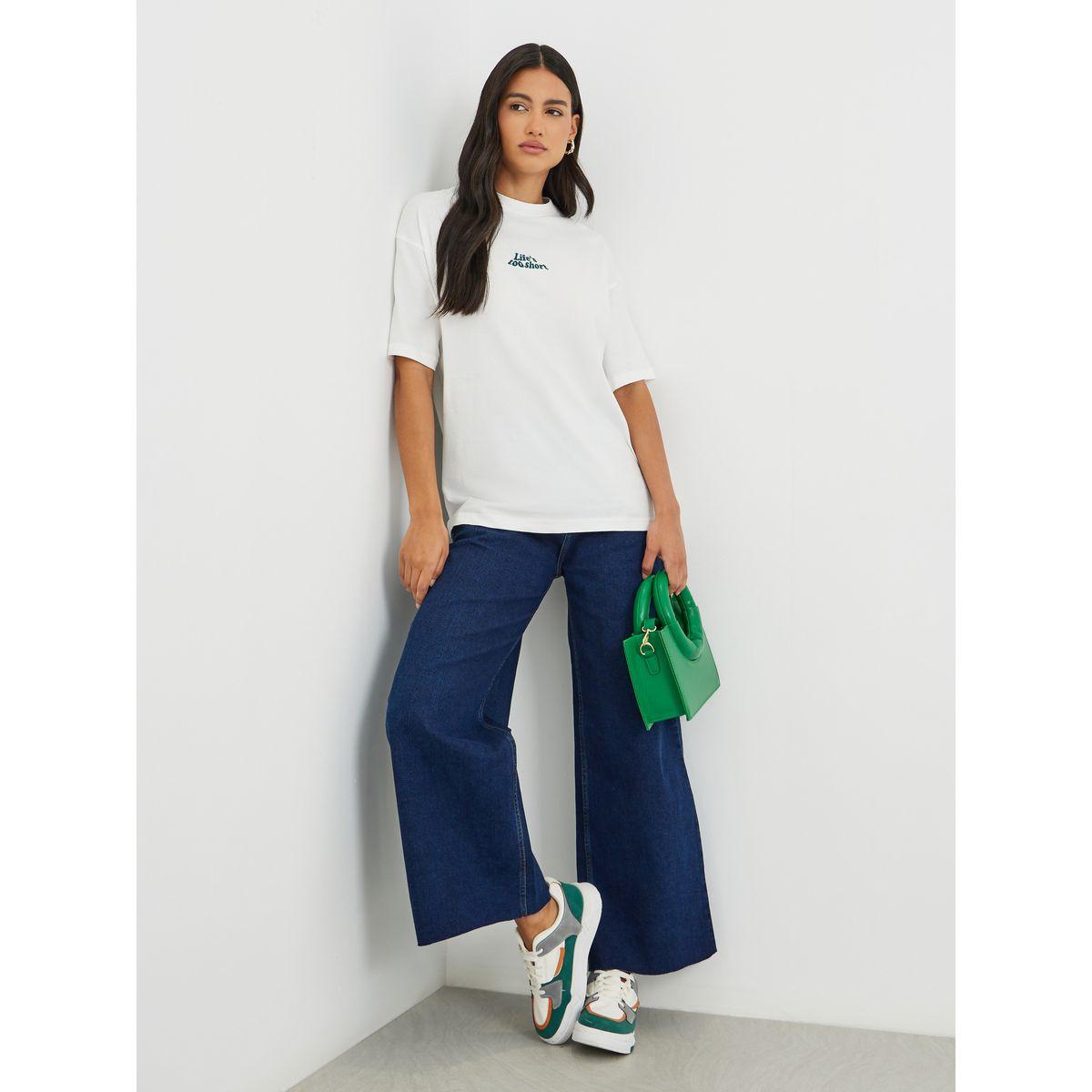 بنطال جينز بقصة أرجل واسعة-women-clothing-bottoms-jeans-image-1