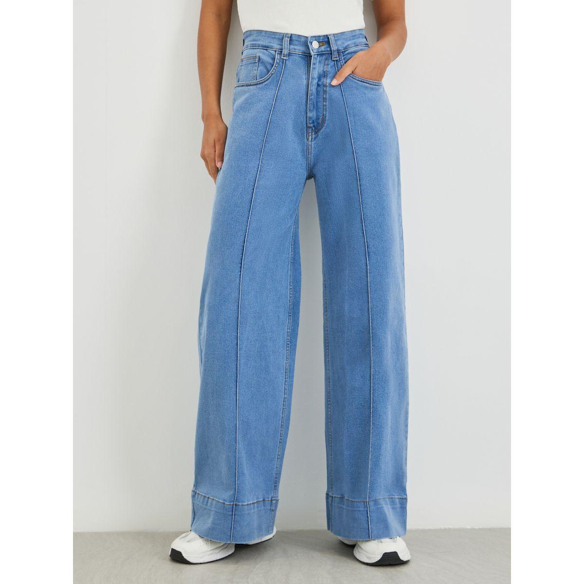 بنطال جينز بقصة أرجل واسعة-women-clothing-bottoms-jeans-image-2