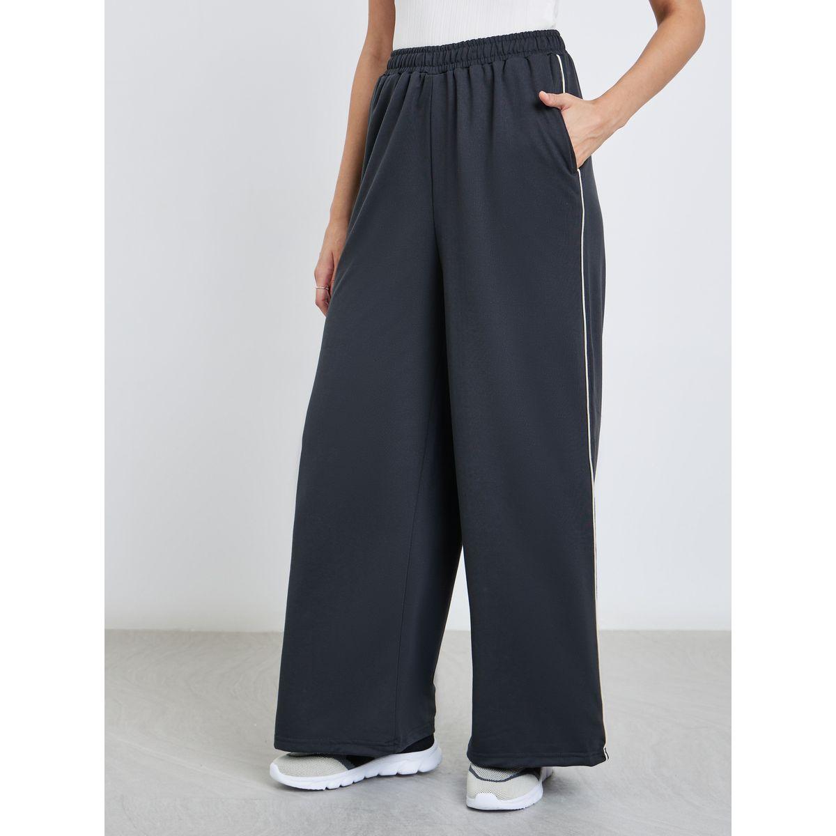 جوغر بأرجل واسعة مع تفاصيل محزوزة-women-clothing-bottoms-joggers-image-3