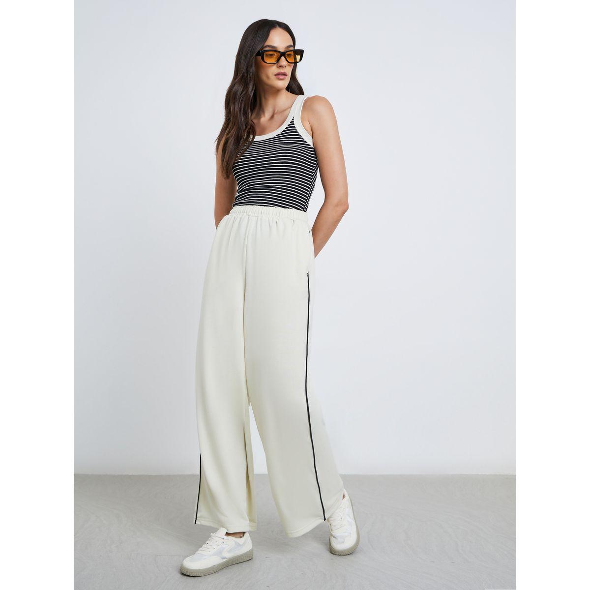 جوغر بأرجل واسعة مع تفاصيل محزوزة-women-clothing-bottoms-joggers-image-2