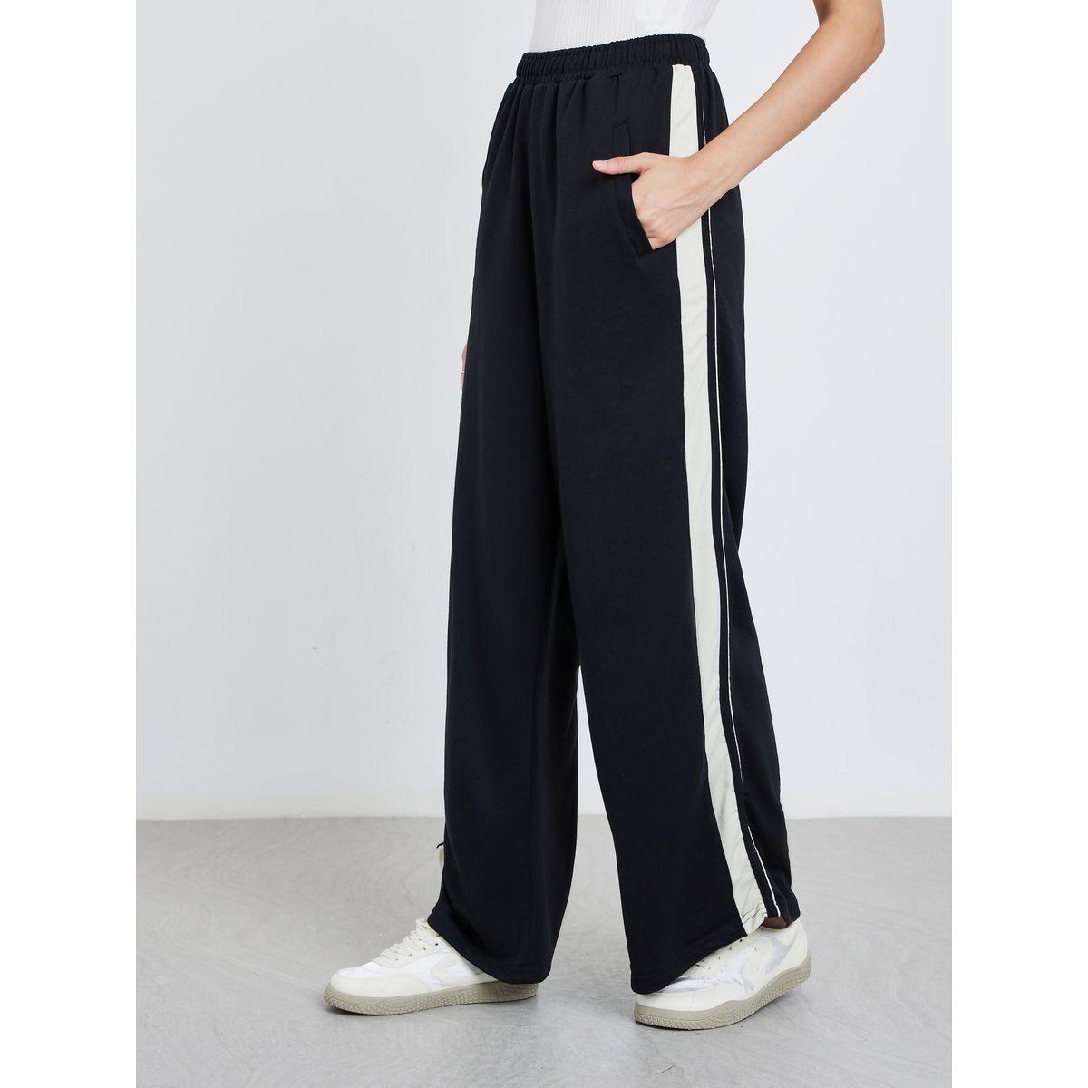 جوغر بتفاصيل مُتباينة مع درزات-women-clothing-bottoms-joggers-image-2