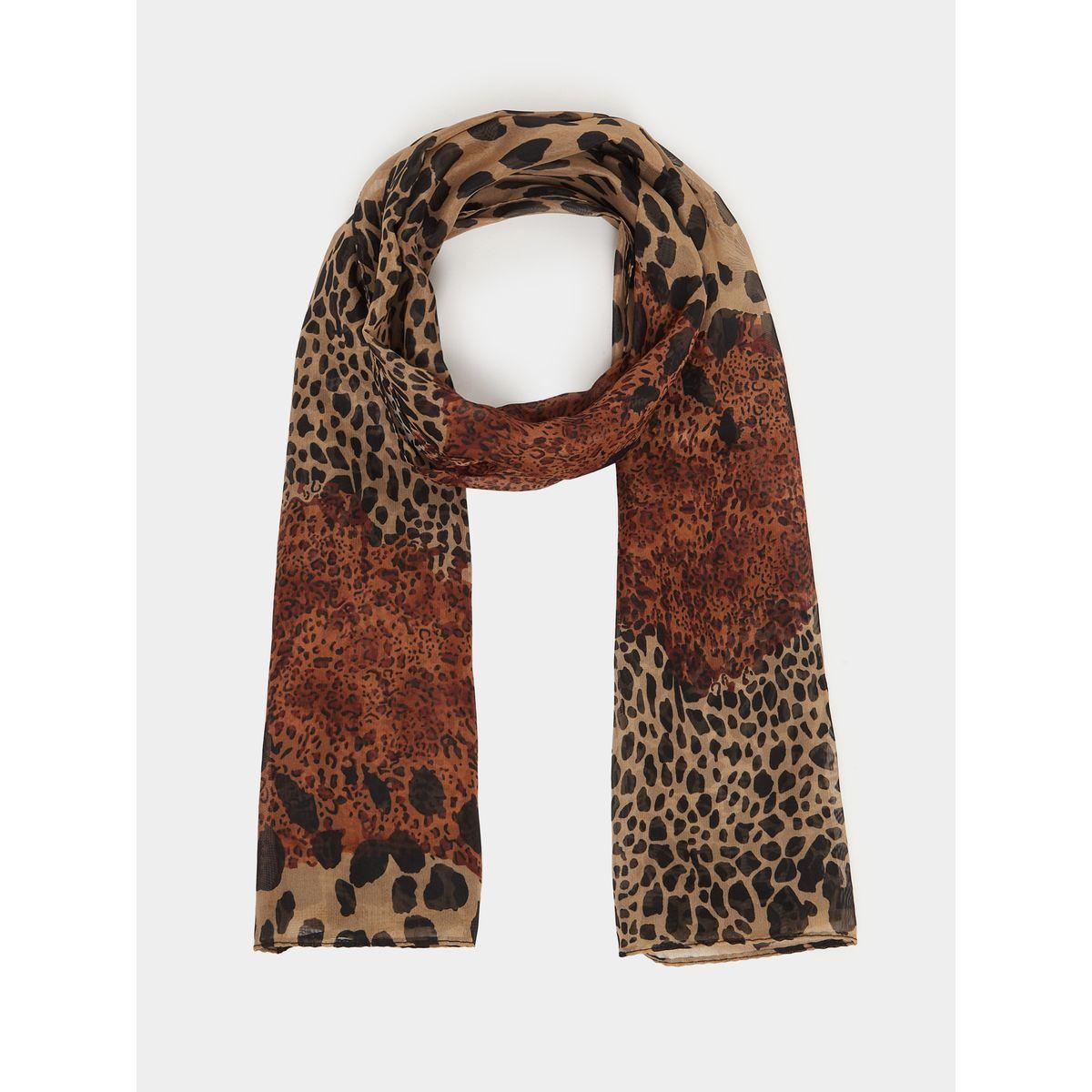 Styli Leopard Print Scarf-women-winterwear-scarves-image-1