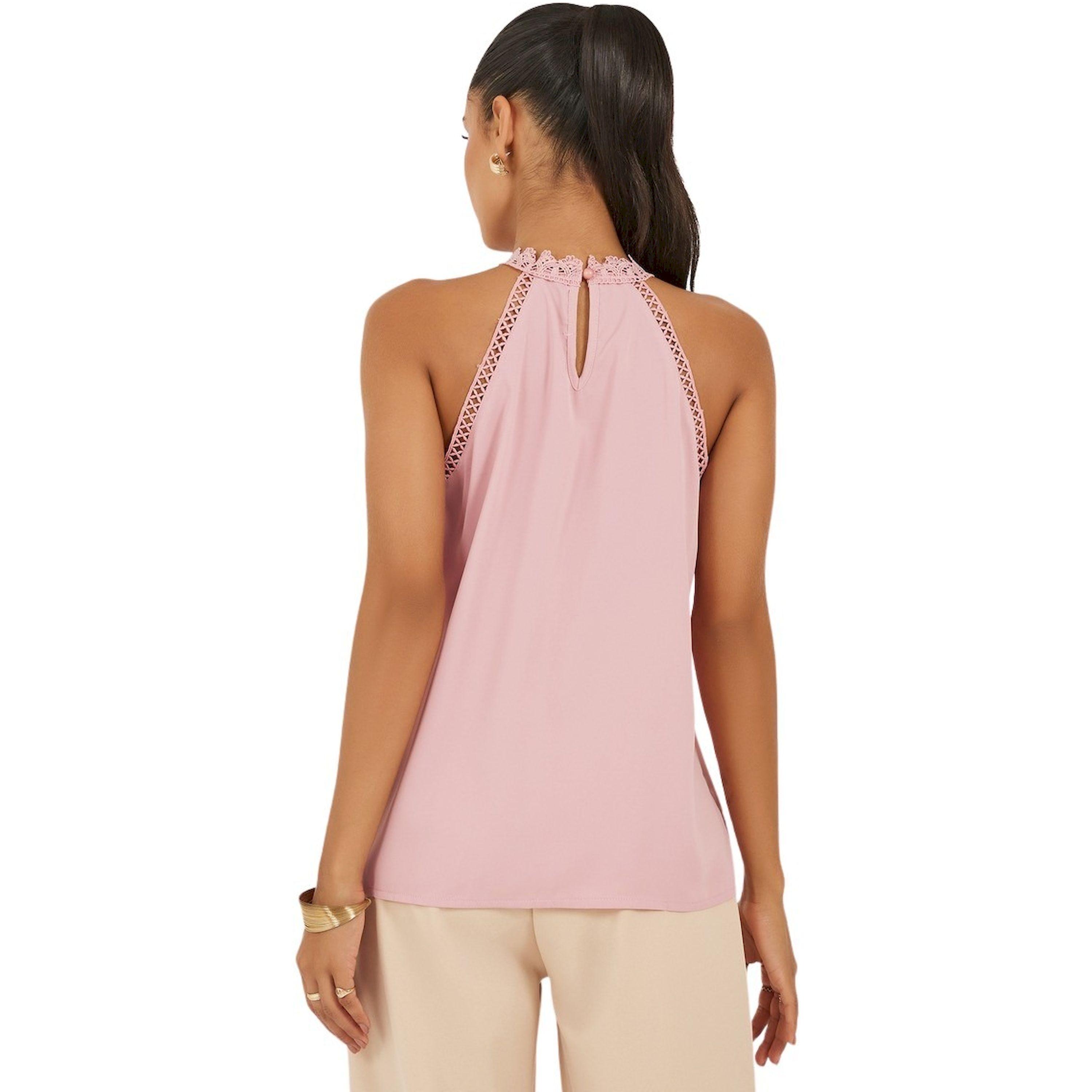 ستايلي - بلوزة عالية الرقبة بتفاصيل دانتيل-women-clothing-tshirts-image-5
