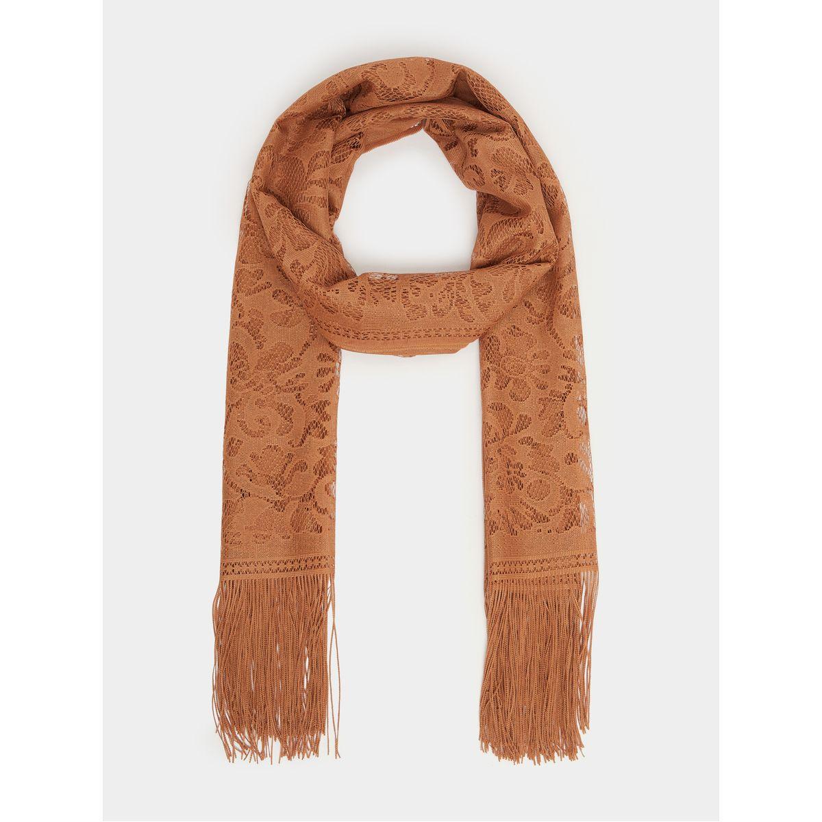 Styli Mesh Light Scarf with Tassel Trims-women-clothingaccessories-scarves-image-1
