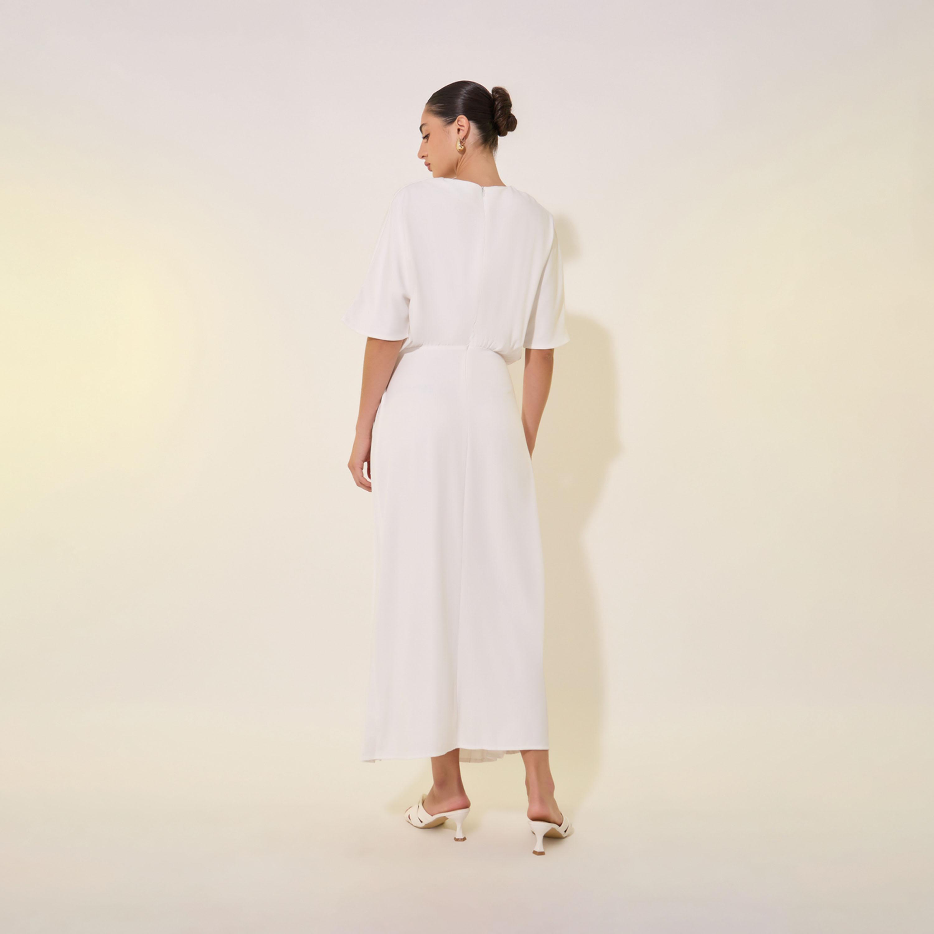 Take Two Solid Pleated Hem Maxi Dress-women-clothing-dresses-image-5