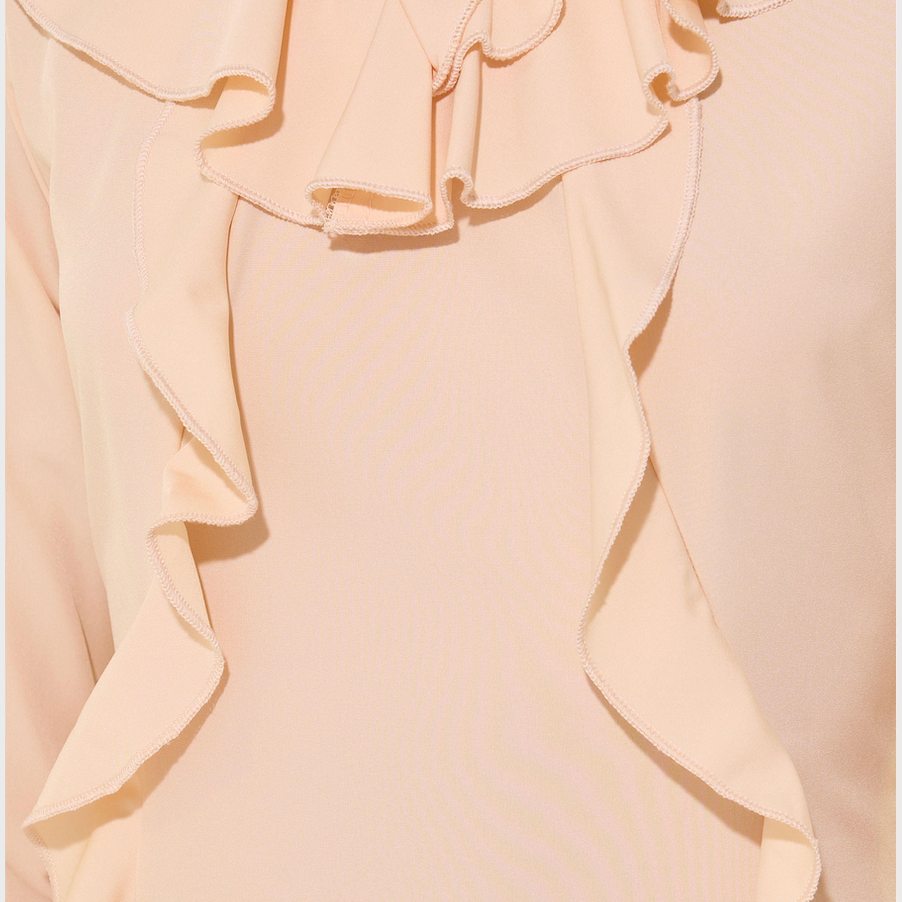 فستان ميدي سادة بتفاصيل كشكش-women-clothing-dresses-image-4