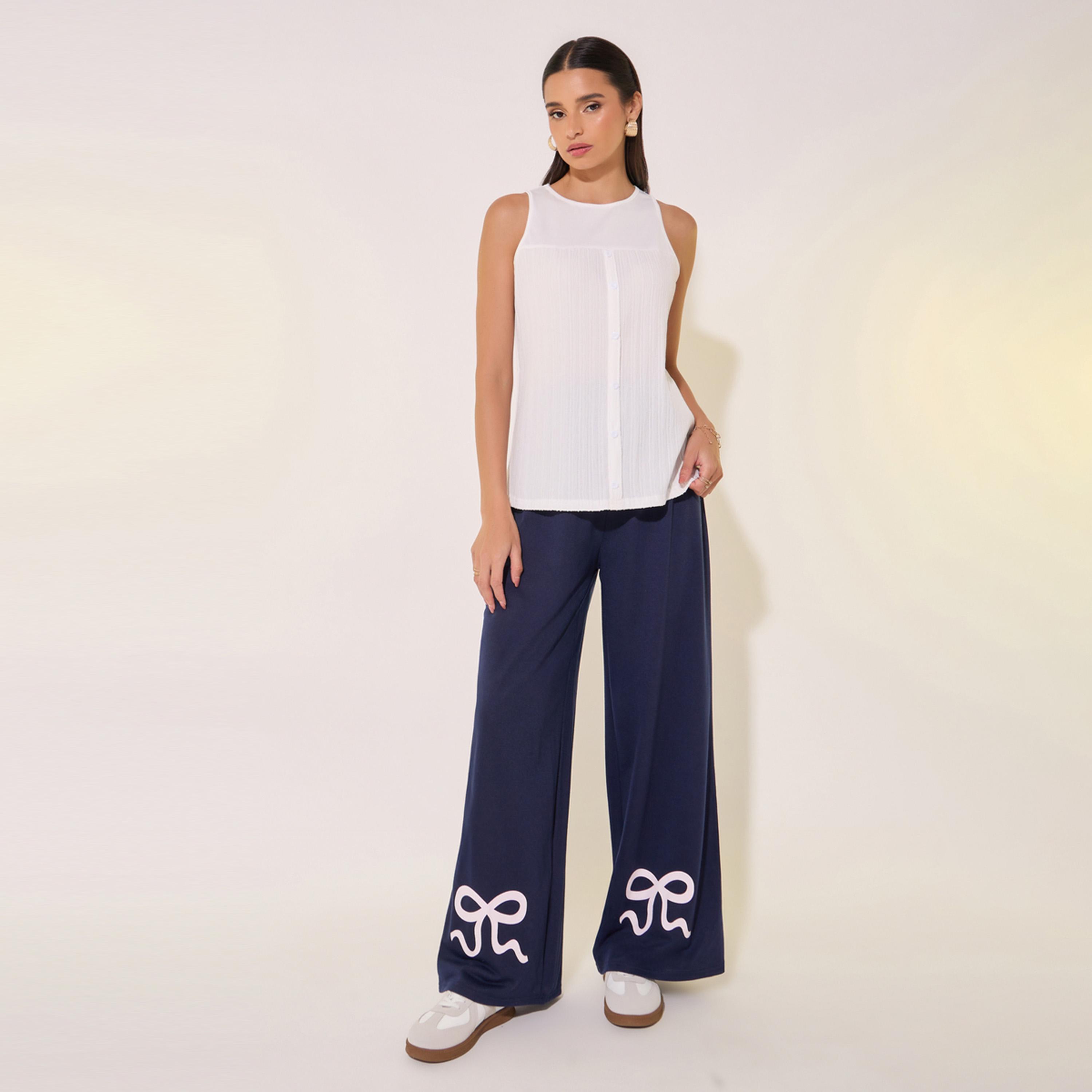 Take Two Textured Sleeveless Round Neck Top-women-clothing-shirtsandblouses-blouses-image-2