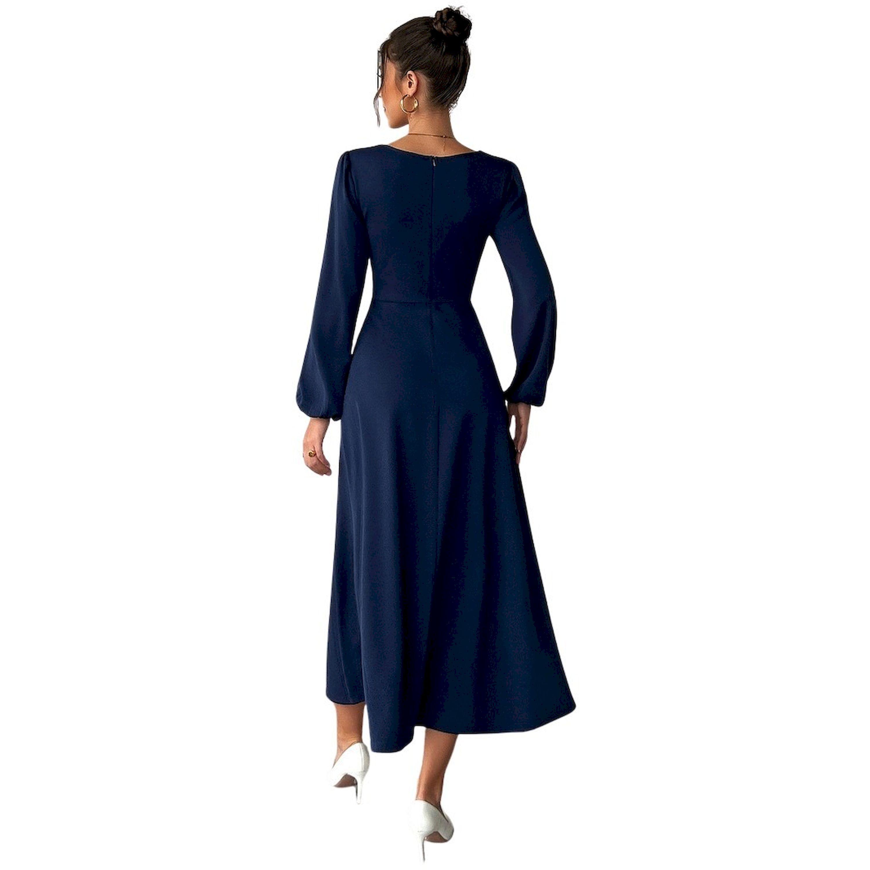 Take Two Front Neck Detail Long Sleeve Maxi Dress-women-clothing-dresses-image-2