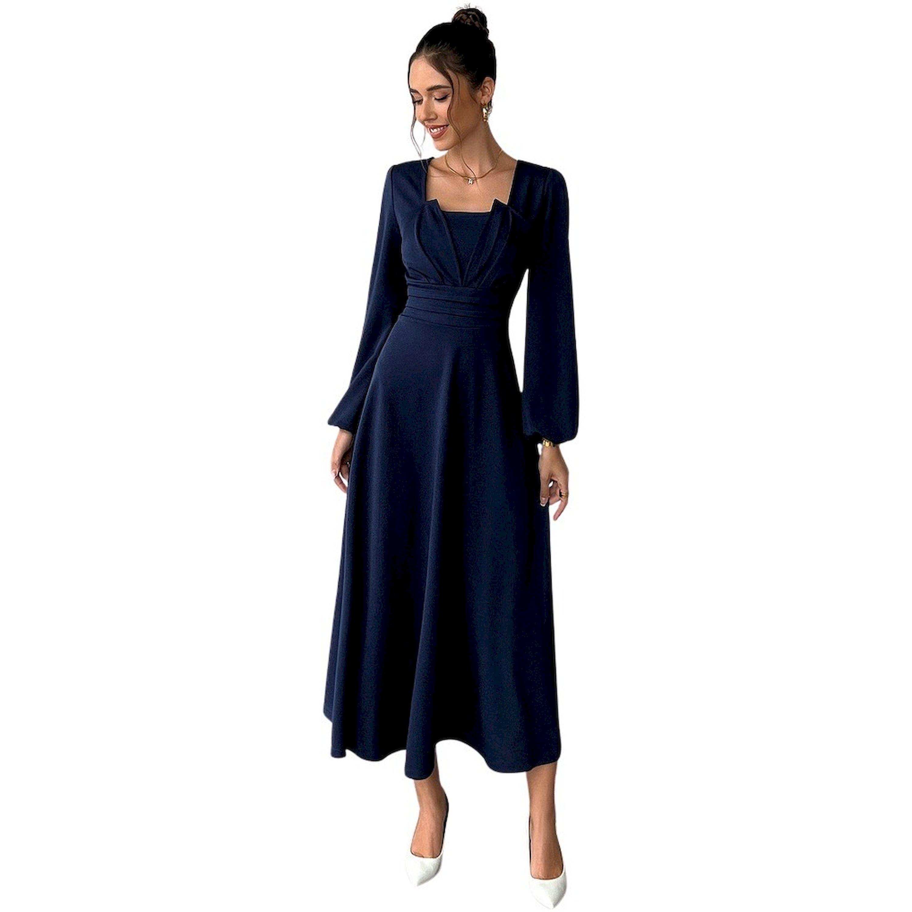 Take Two Front Neck Detail Long Sleeve Maxi Dress-women-clothing-dresses-image-3