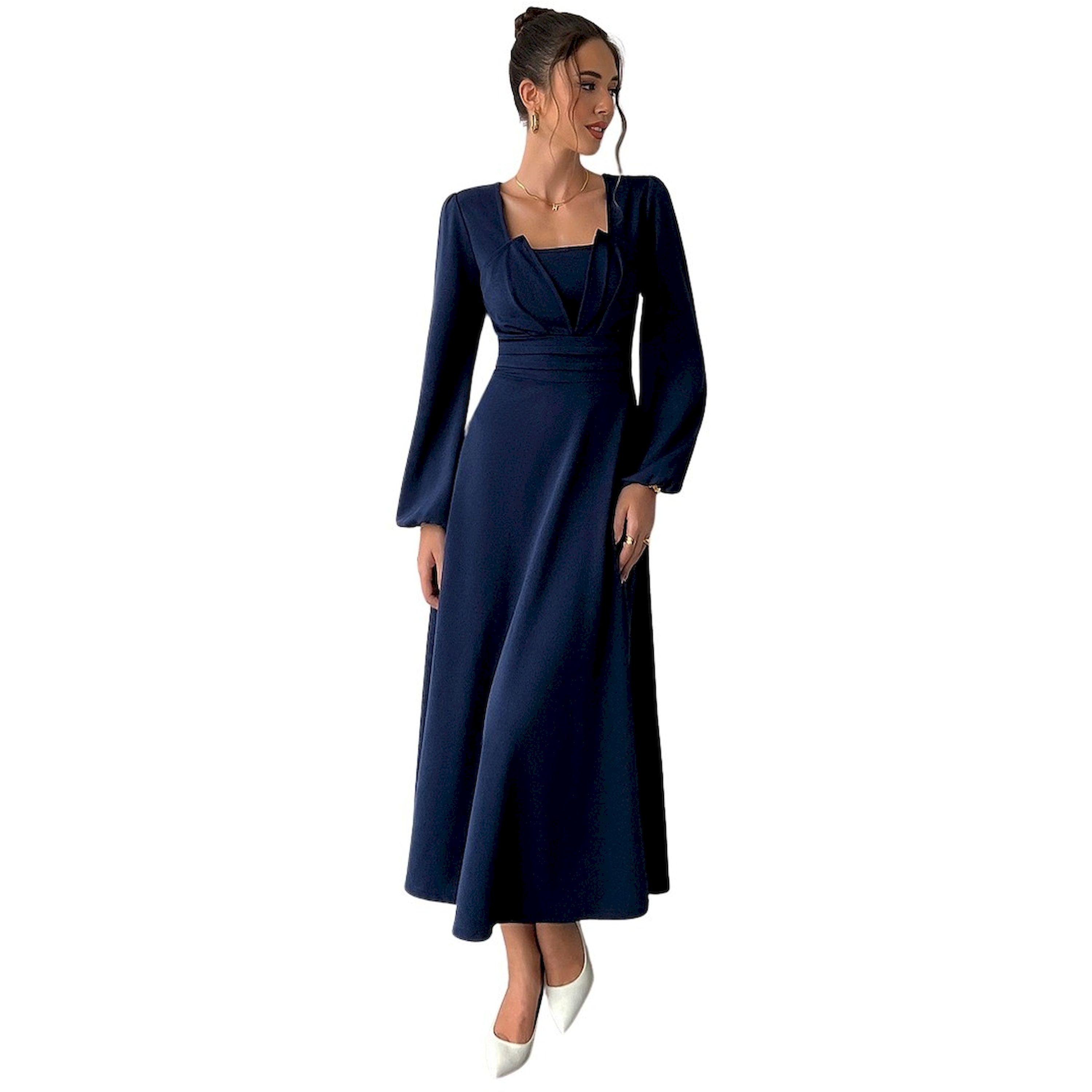 Take Two Front Neck Detail Long Sleeve Maxi Dress-women-clothing-dresses-image-6