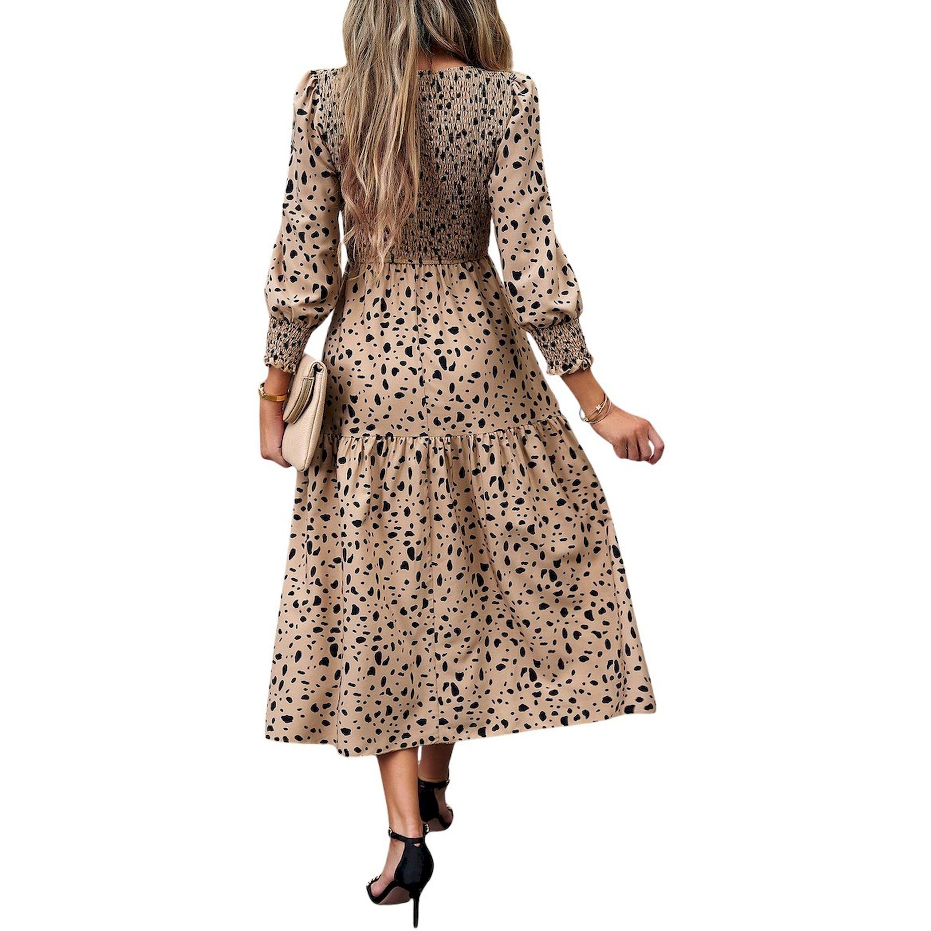 فستان ميدي مطبع بالكامل مع أكمام طويلة-women-clothing-dresses-image-6
