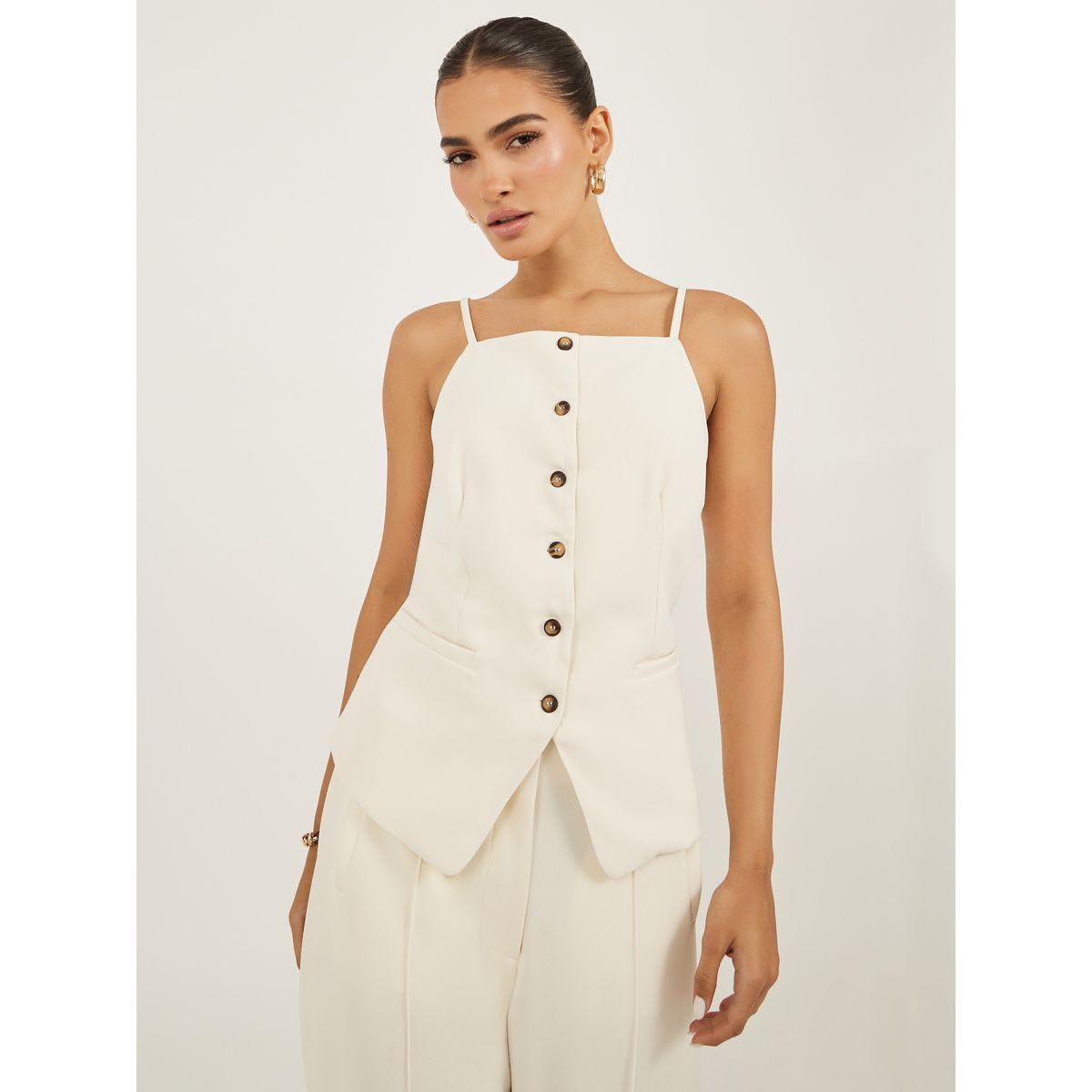 جيليه بحمالات وياقة واسعة مع أزرار-women-clothing-coatsandjackets-waistcoats-image-2