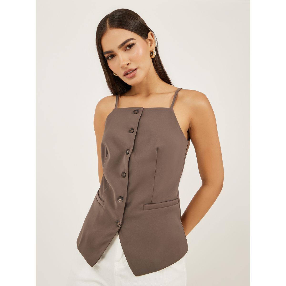 جيليه بحمالات وياقة واسعة مع أزرار-women-clothing-coatsandjackets-waistcoats-image-1