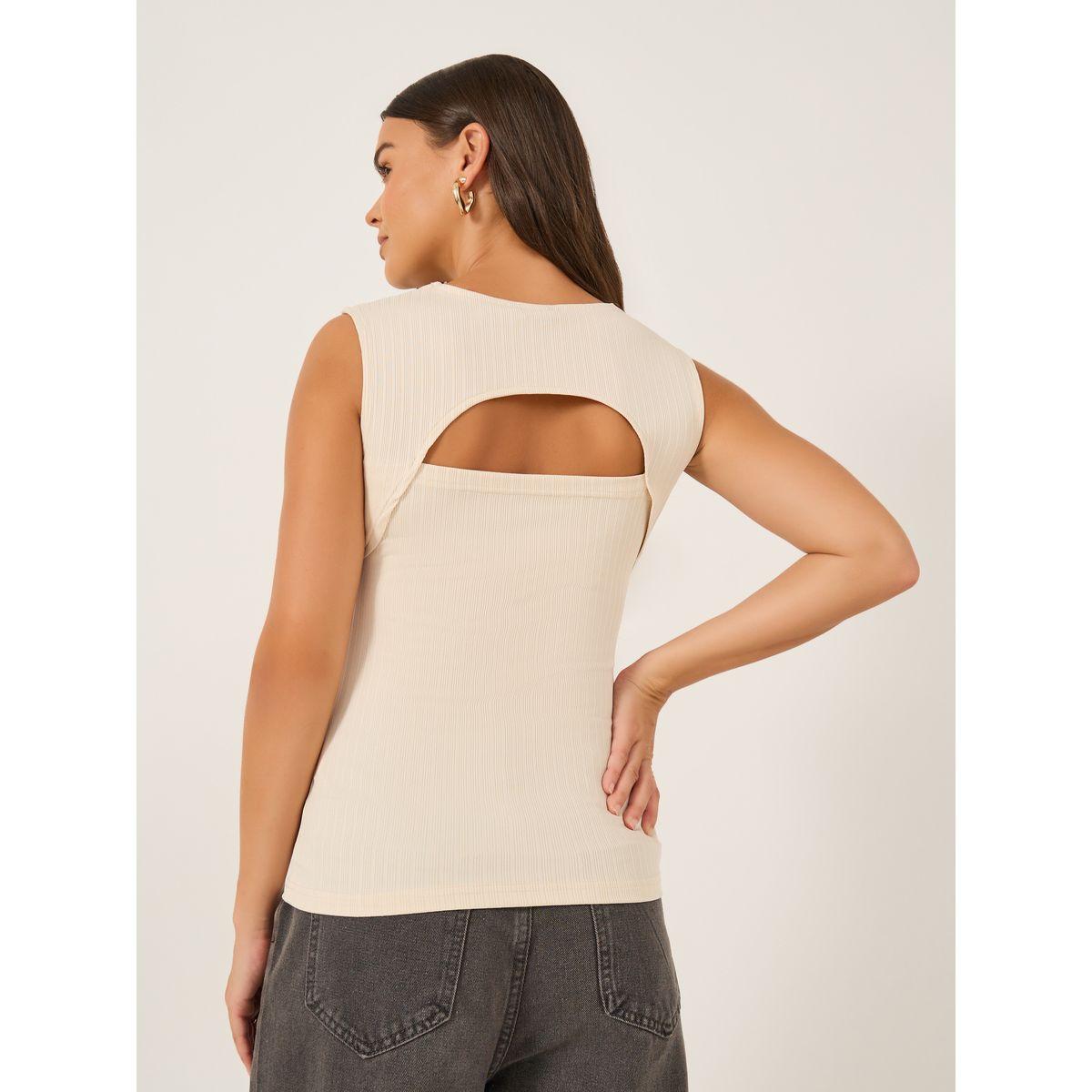 بلوزة بلا أكمام بتفاصيل ملفوفة-women-clothing-shirtsandblouses-blouses-image-5