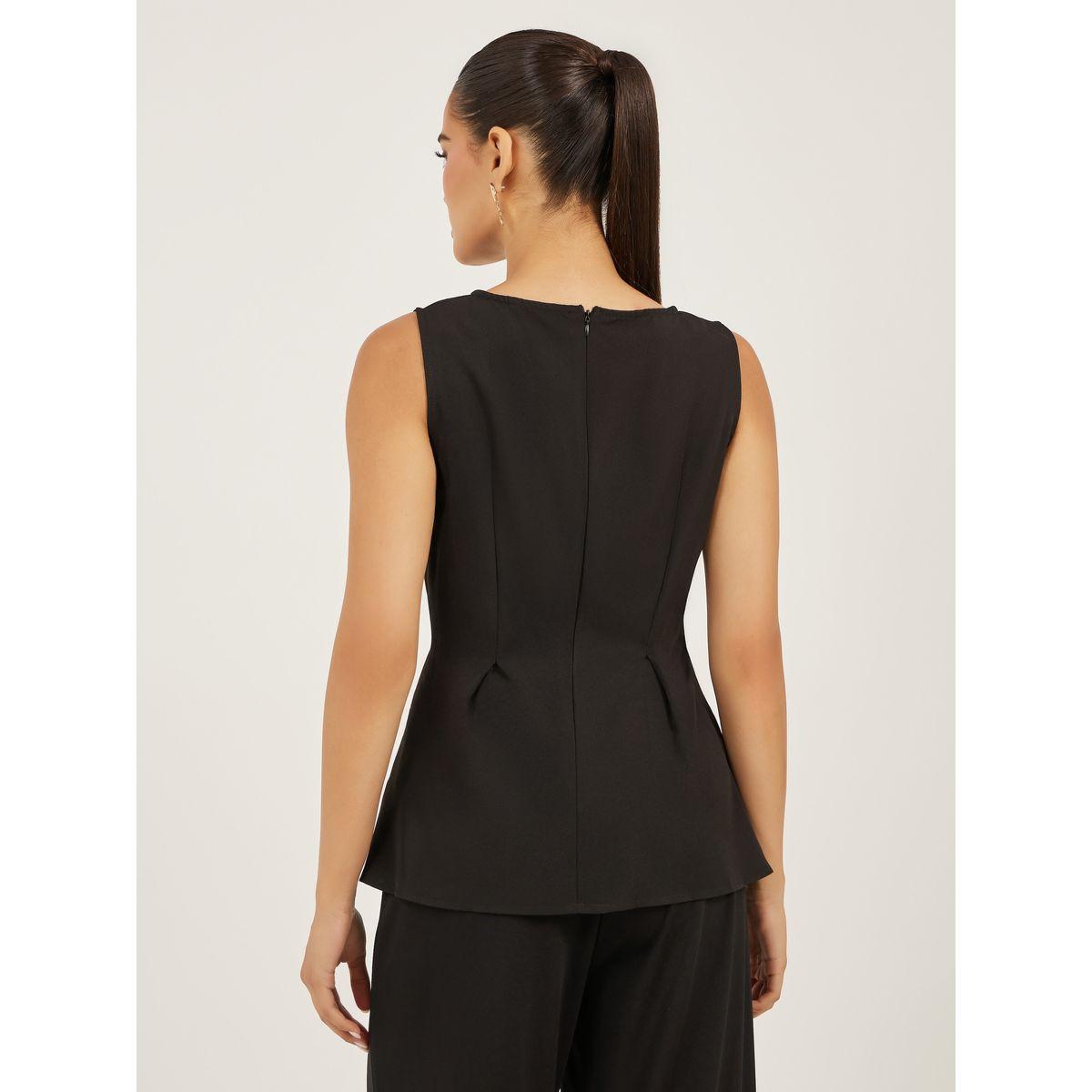 Styli Sleeveless Round Neck Peplum Top-women-clothing-shirtsandblouses-blouses-image-4