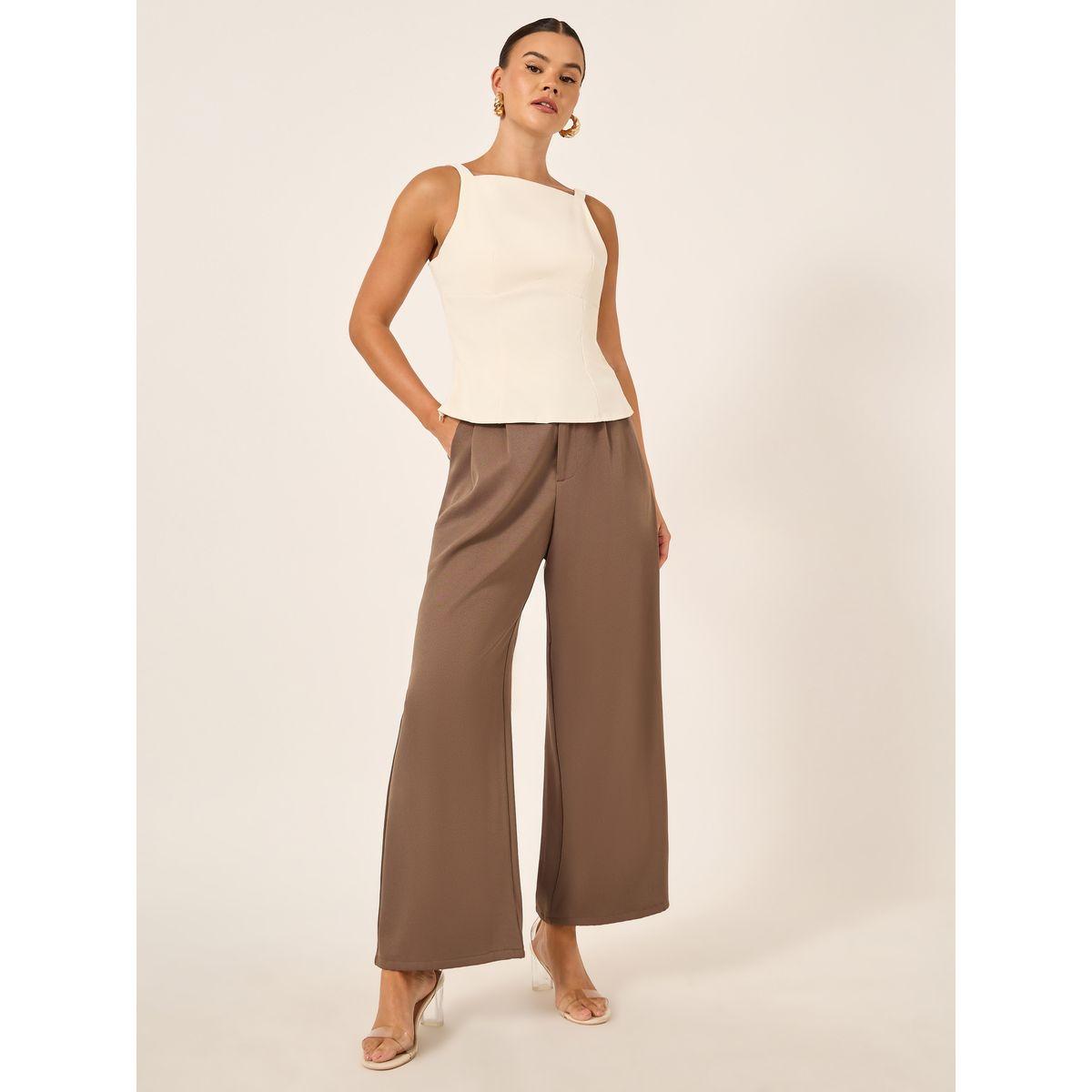 بلوزة بلا أكمام سادة بياقة واسعة-women-clothing-shirtsandblouses-blouses-image-2