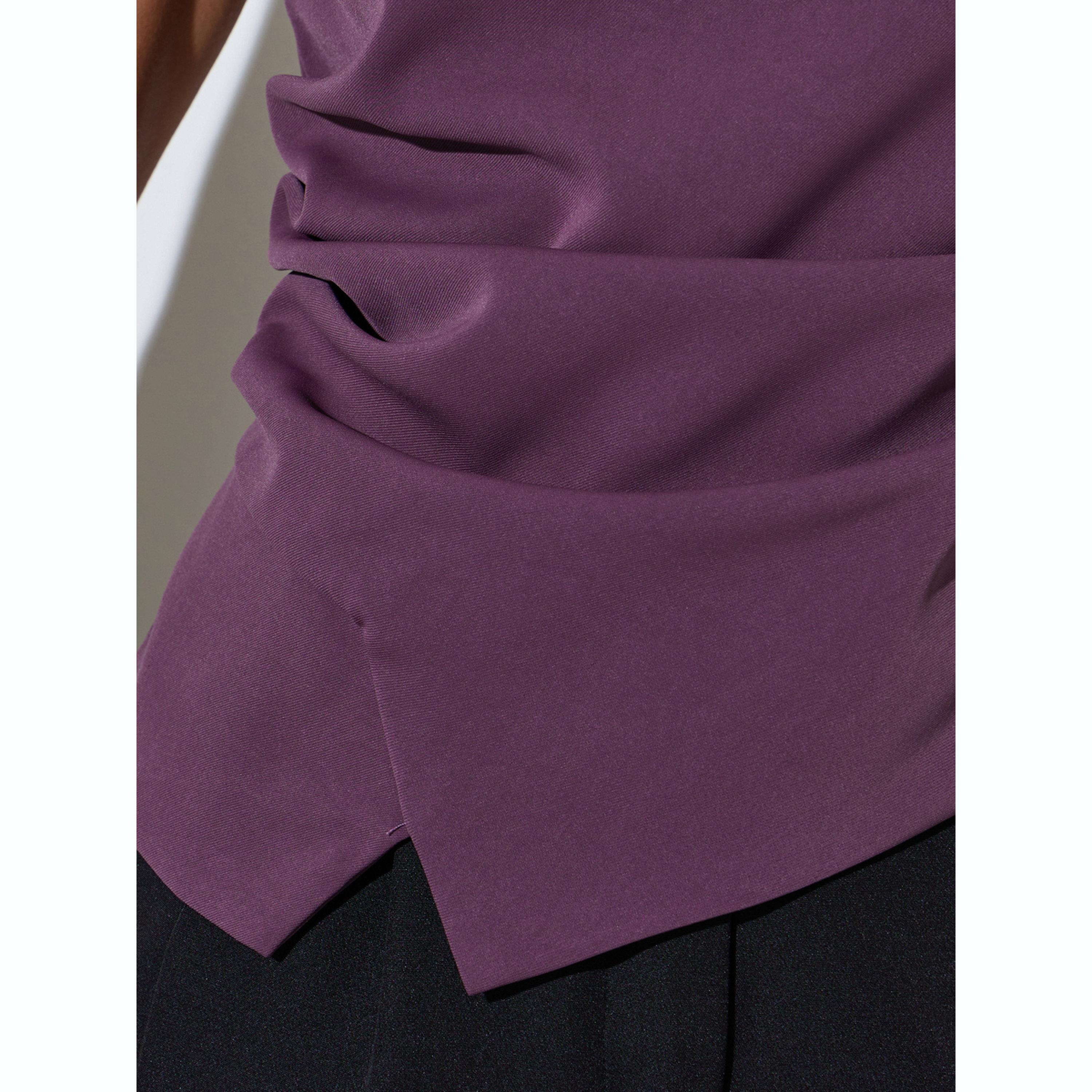 بلوزة سادة بحافة غير متماثلة باللون الأرجواني-women-clothing-shirtsandblouses-blouses-image-4