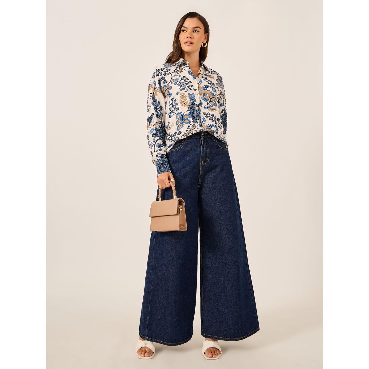 Styli Oversized Paisley Print Spread Collar Shirt-women-clothing-shirtsandblouses-shirts-image-2
