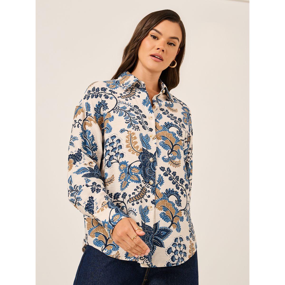 Styli Oversized Paisley Print Spread Collar Shirt-women-clothing-shirtsandblouses-shirts-image-4