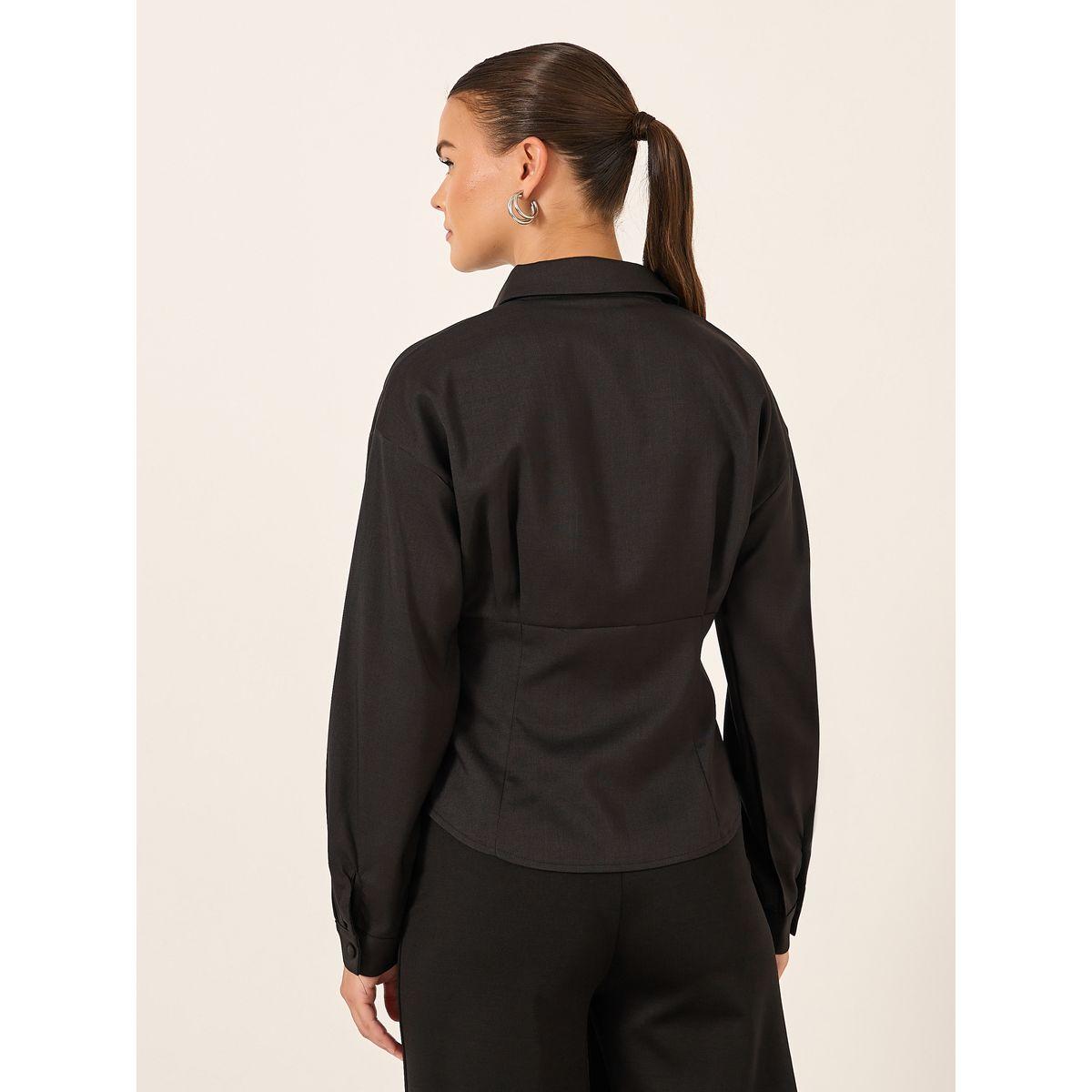 Styli Corset Details Spread Collar Shirt-women-clothing-shirtsandblouses-shirts-image-5