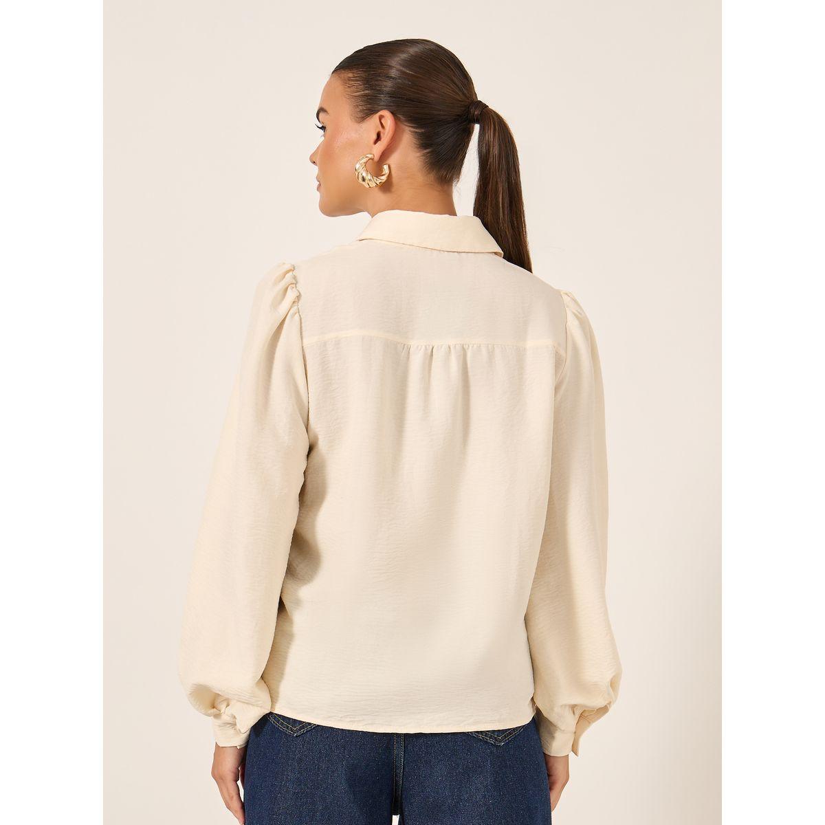 بلوزة بياقة سبريد وأكمام بالون-women-clothing-shirtsandblouses-shirts-image-5