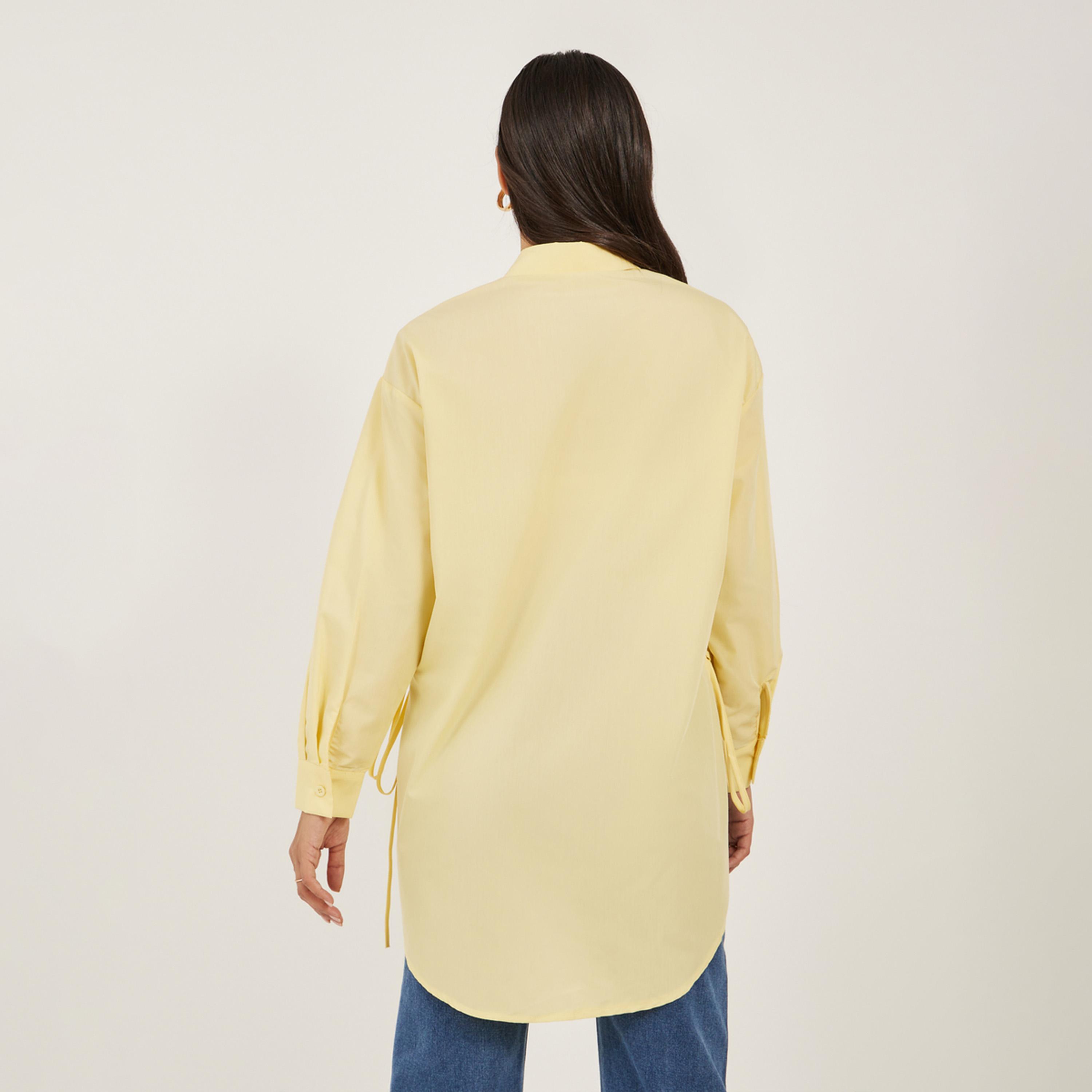 Styli Oversized Longline Side Split Shirt-women-clothing-shirtsandblouses-shirts-image-4