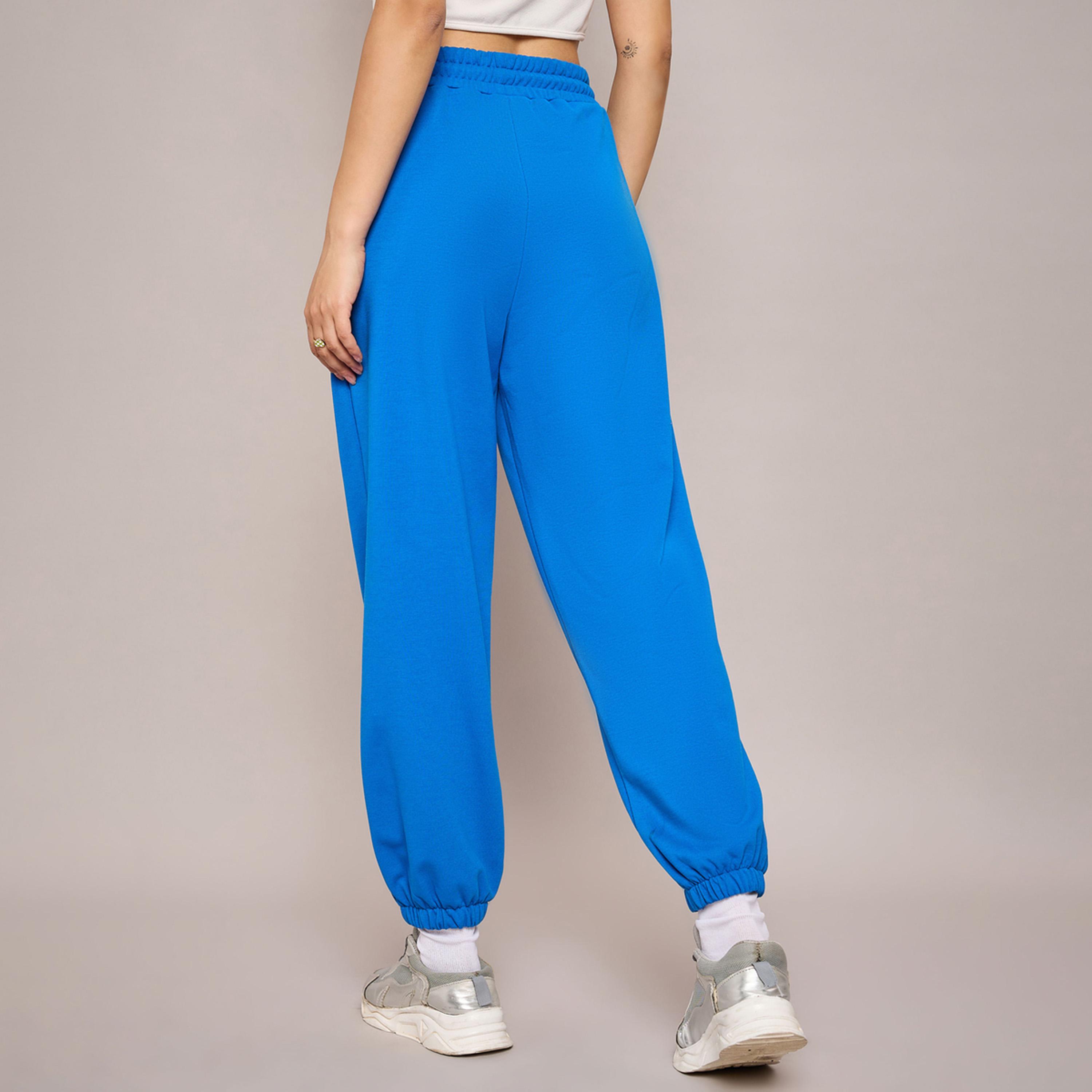 ساسافراس × ستايلي - بنطال رياضي فضفاض - أزق ملكي-women-clothing-bottoms-joggers-image-5