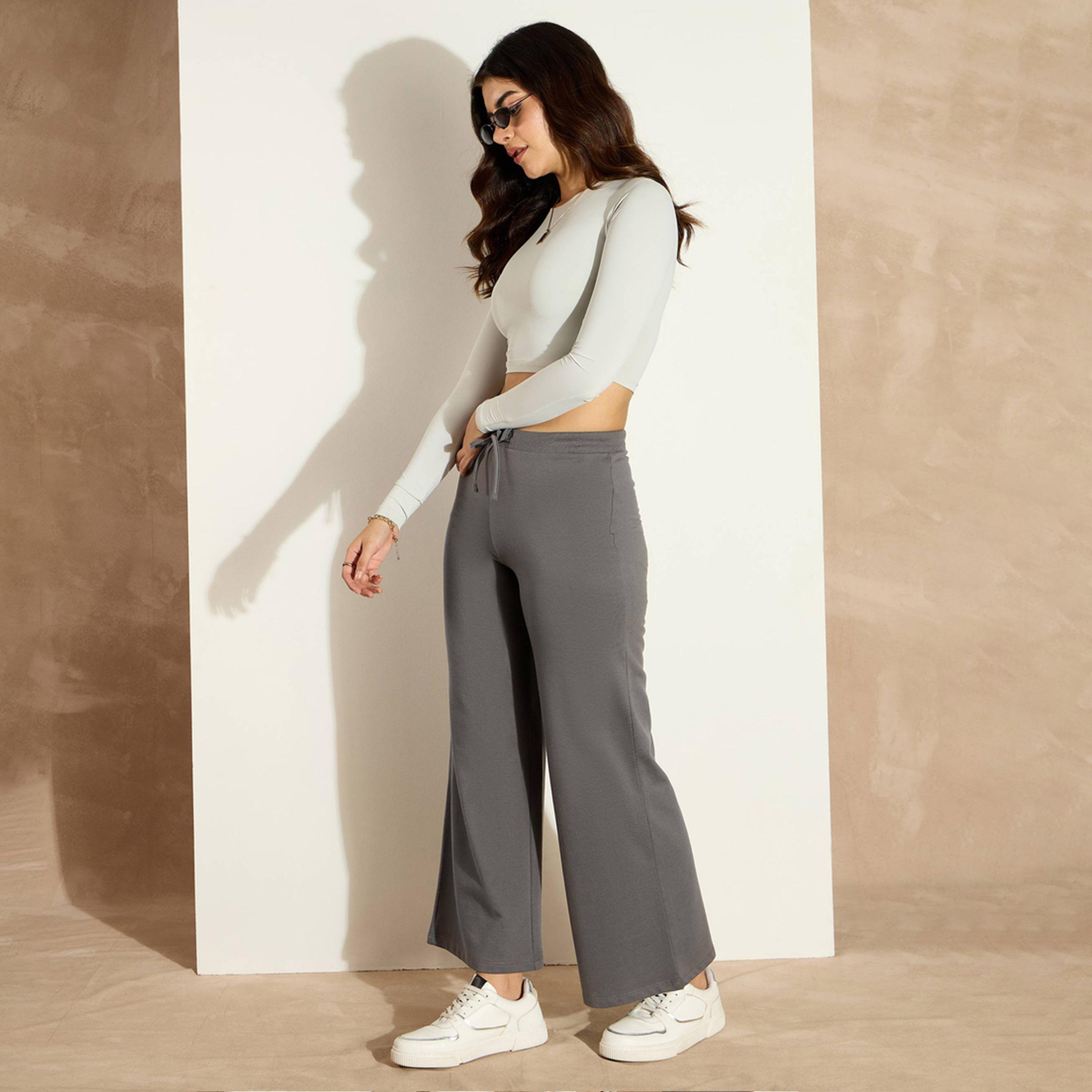 Sassafras X Styli Mid Rise Wide Leg Terry Track Pants-women-clothing-bottoms-joggers-image-5