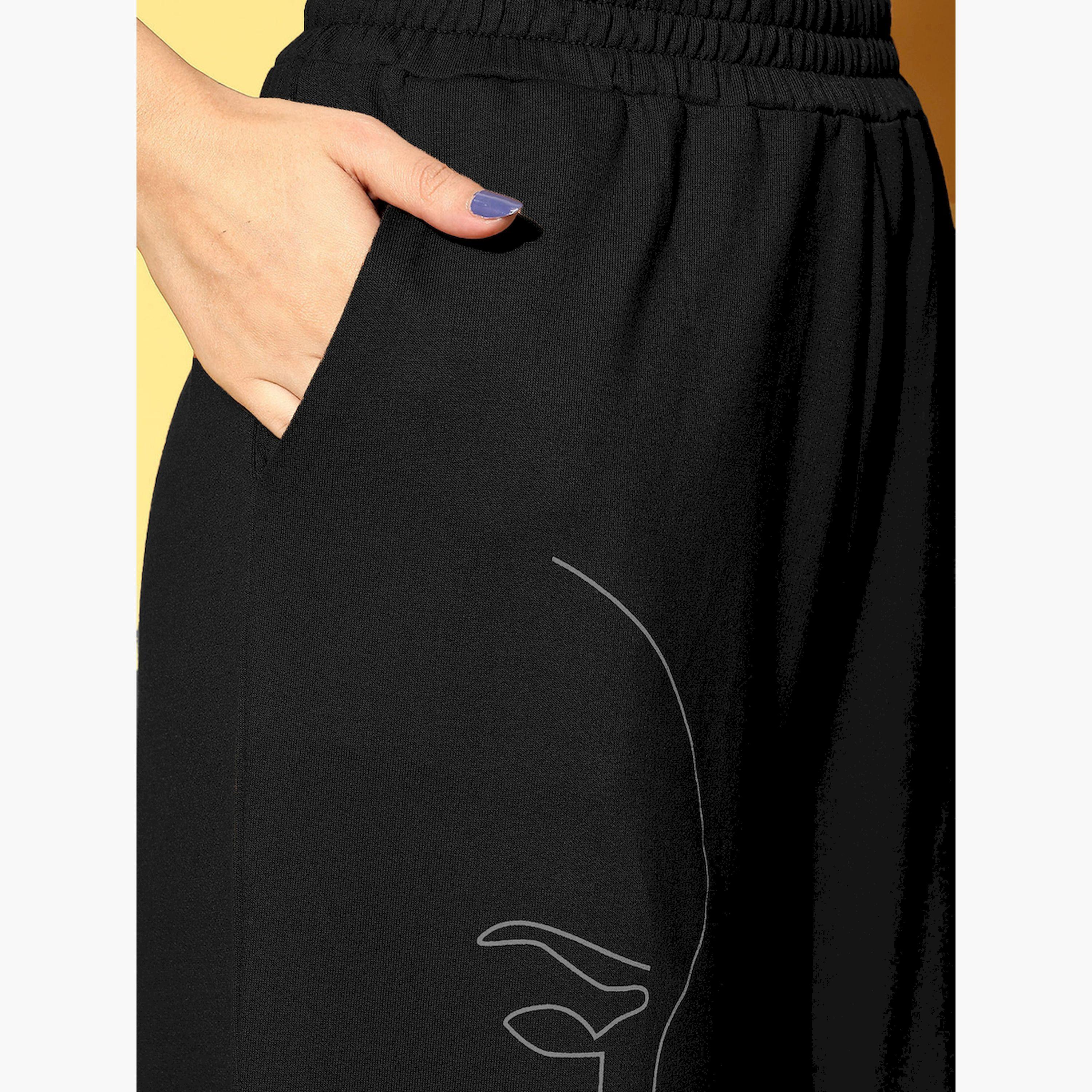 Sassafras X Styli Mid Rise Wide Leg Track Pants-women-clothing-bottoms-joggers-image-4