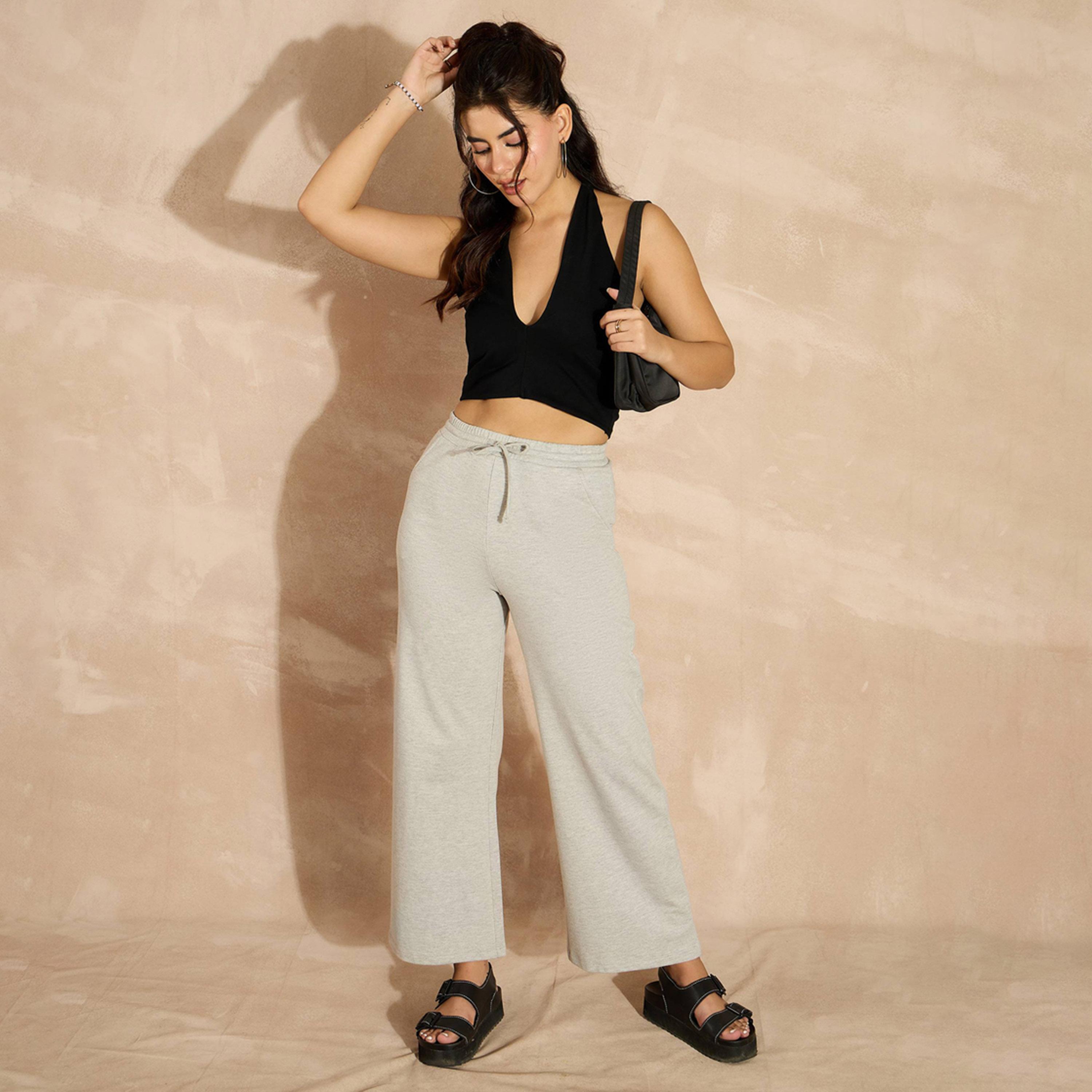 Sassafras X Styli Mid Rise Wide Leg Terry Track Pants-women-clothing-bottoms-joggers-image-5