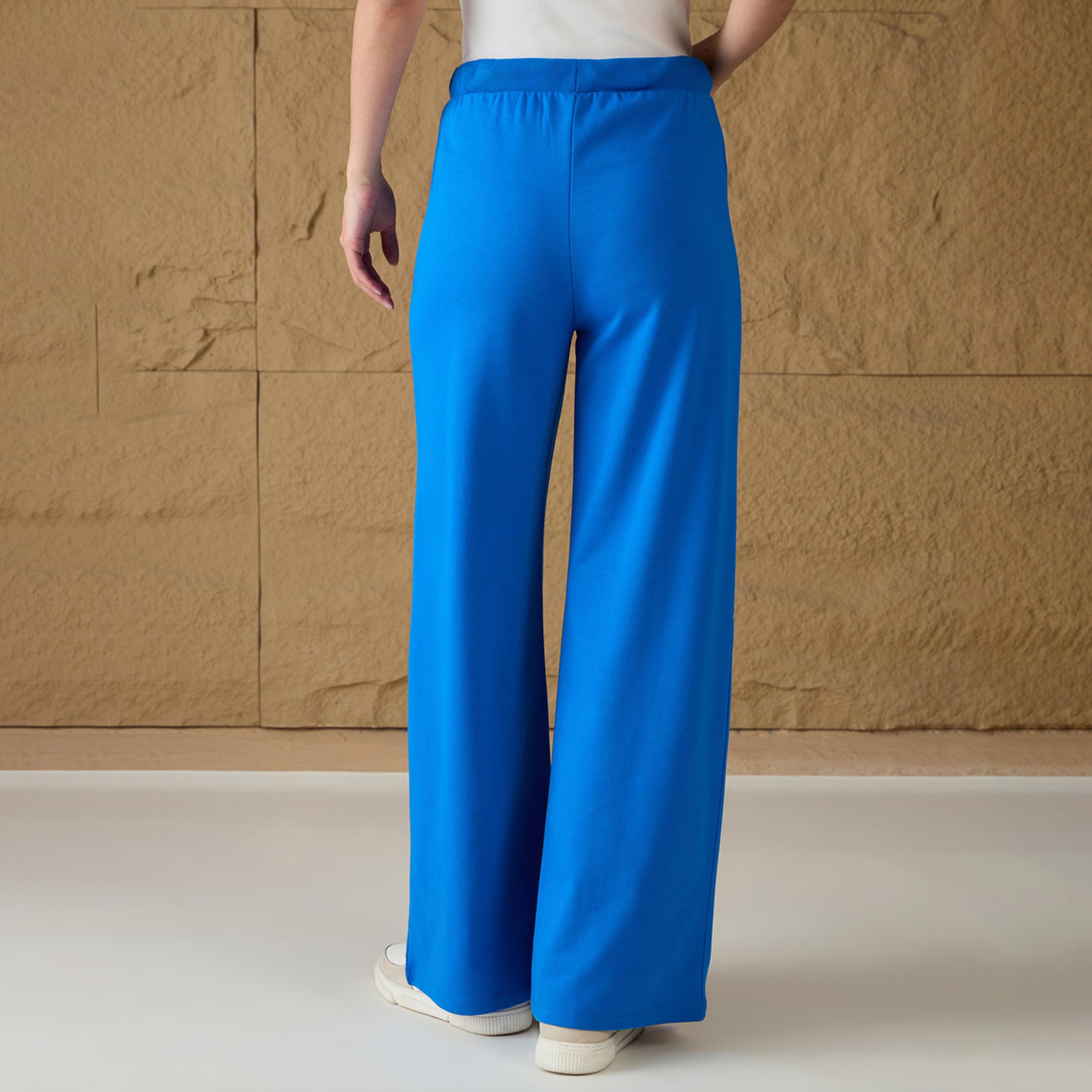 Sassafras X Styli Mid Rise Terry Wide Leg Track Pants-women-clothing-bottoms-joggers-image-5